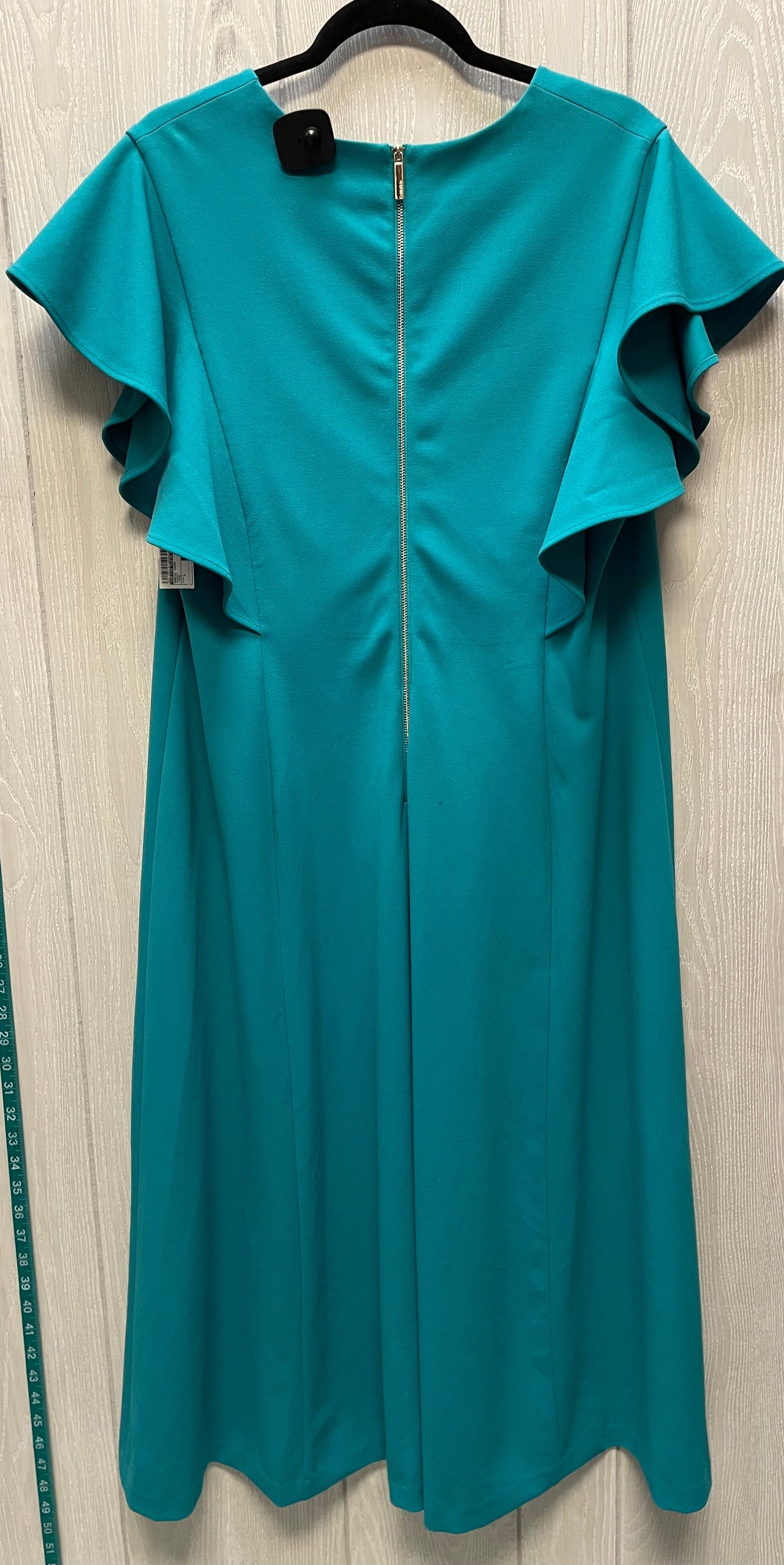 Dress Work By Calvin Klein In Green, Size: L