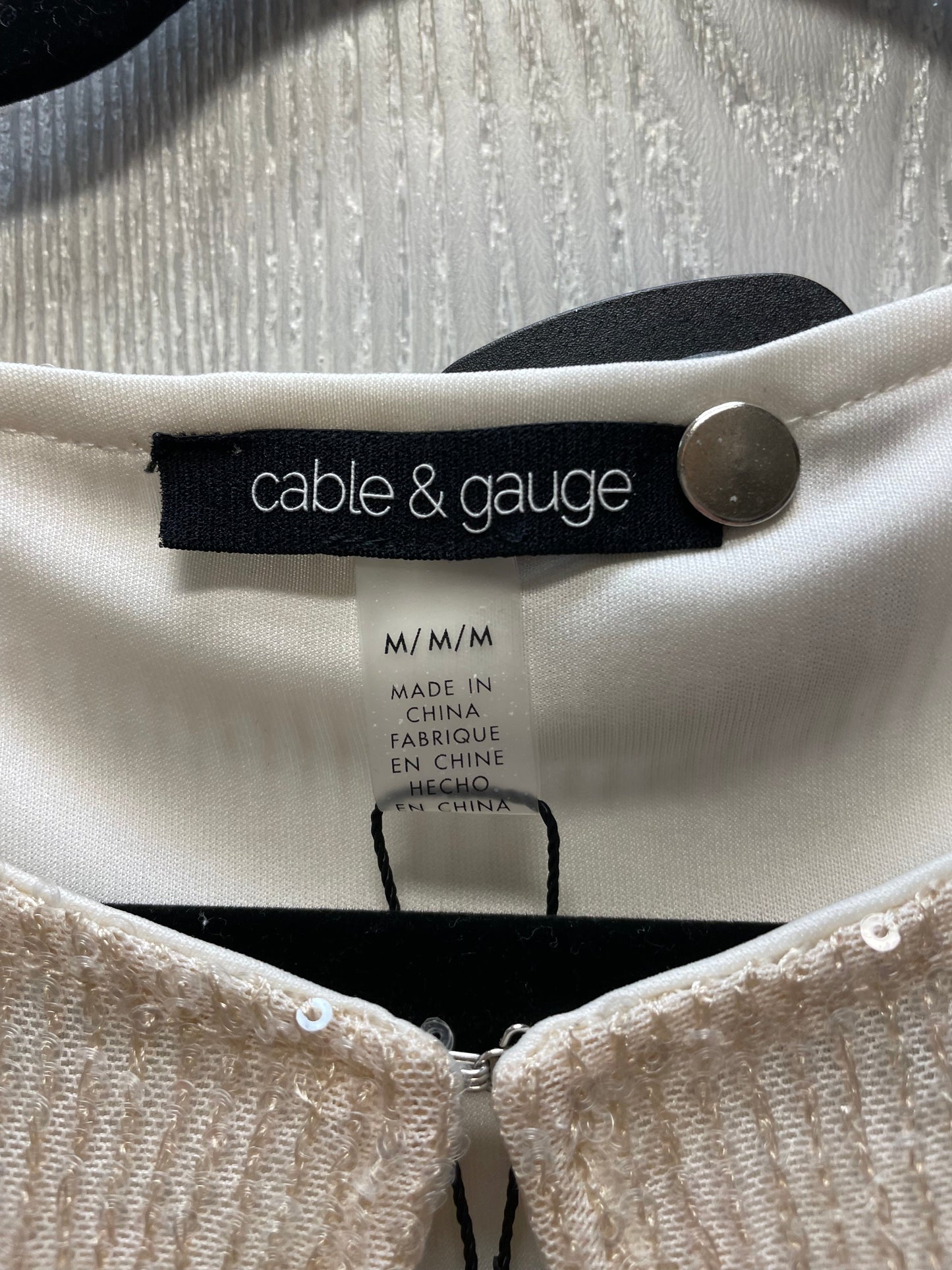 Cardigan By Cable And Gauge In Cream, Size: M