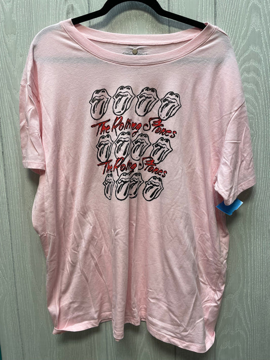 Top Short Sleeve By Torrid In Pink, Size: 1x