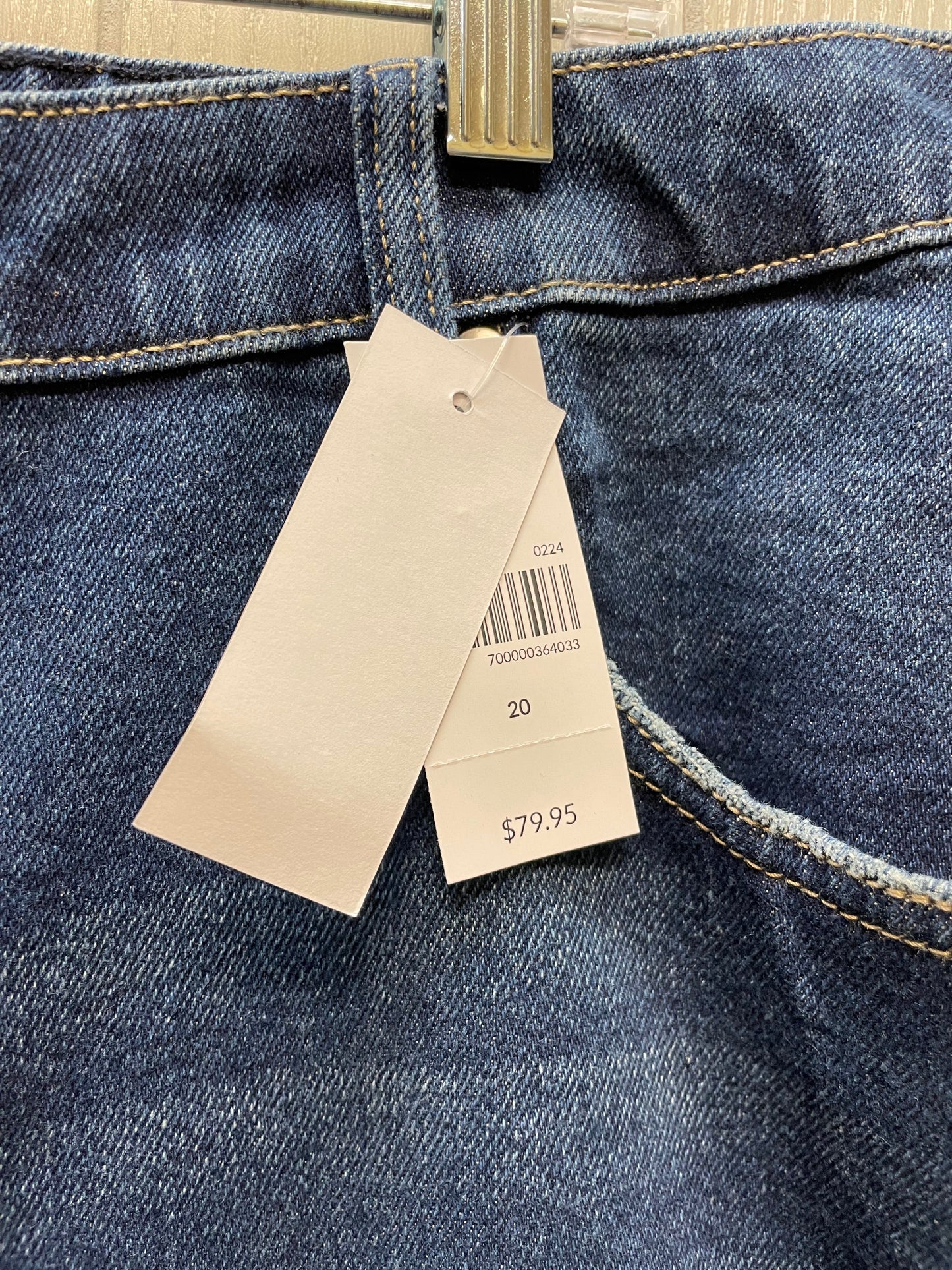 Jeans Cropped By Lane Bryant In Blue Denim, Size: 20