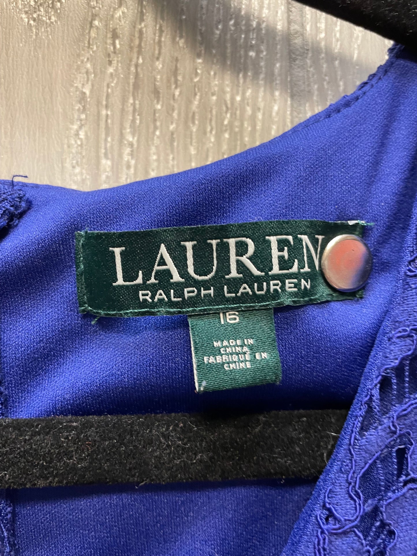 Dress Work By Lauren By Ralph Lauren In Blue, Size: Xl