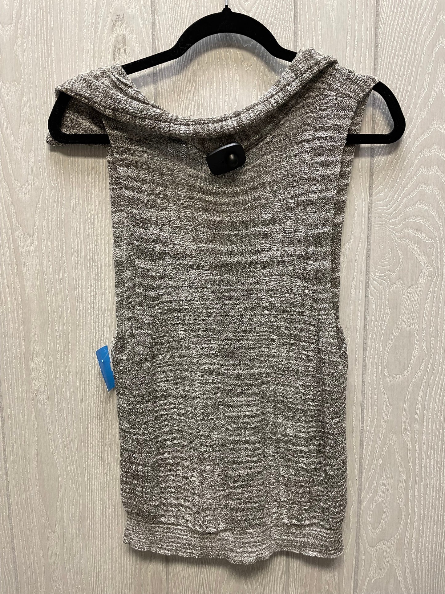 Top Sleeveless By Free People In Grey & White, Size: L