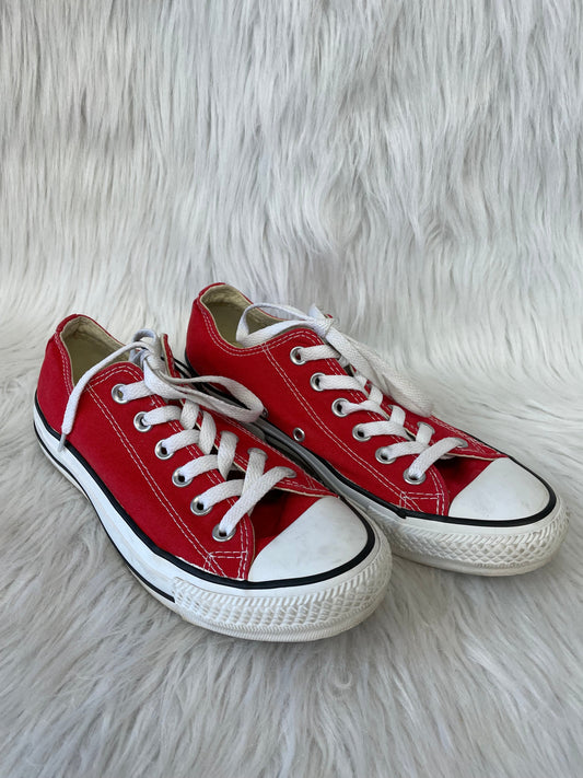 Shoes Sneakers By Converse In Red & White, Size: 7