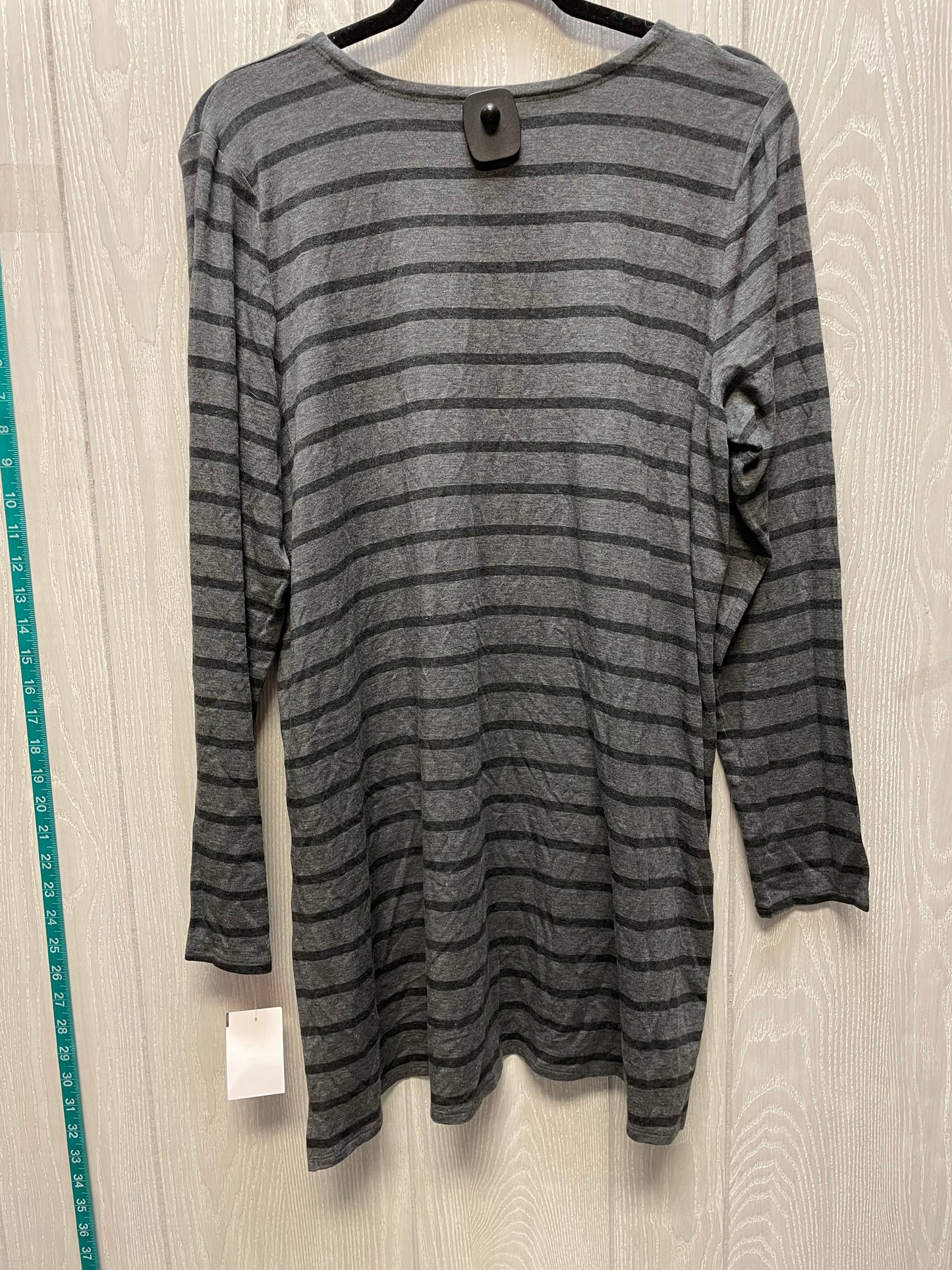 Tunic Long Sleeve By Eileen Fisher In Striped Pattern, Size: L