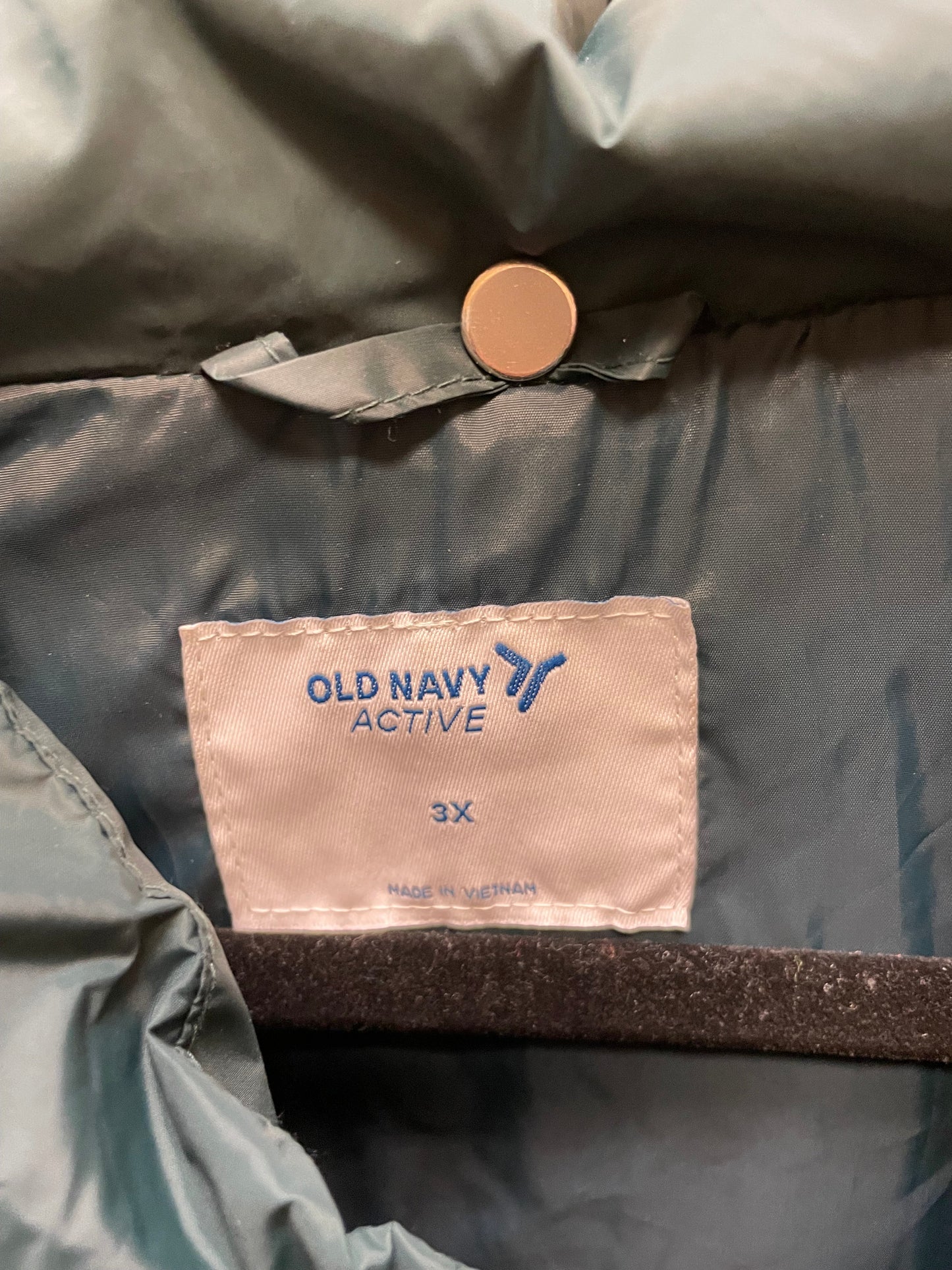 Vest Puffer & Quilted By Old Navy In Green, Size: 3x