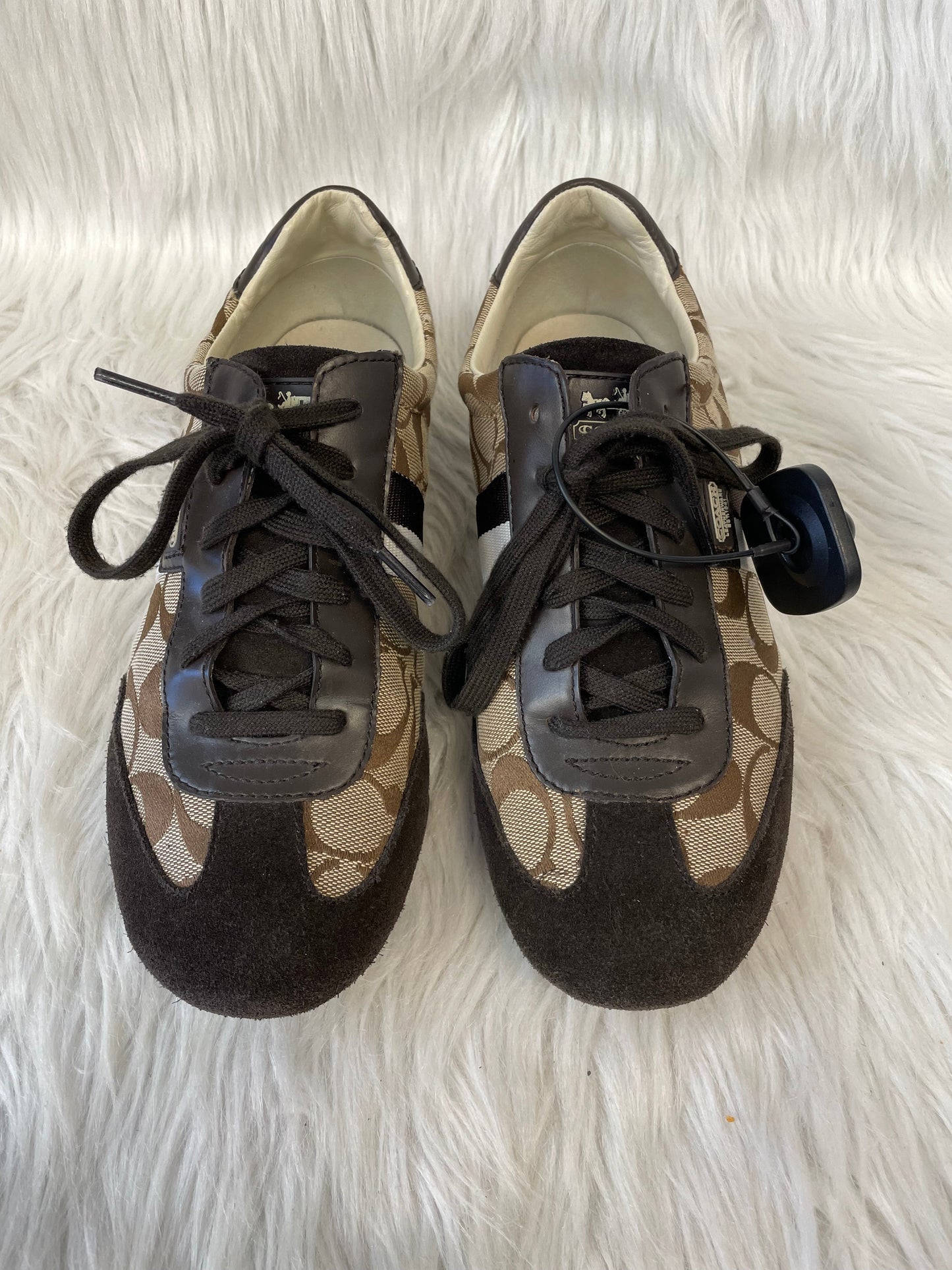 Shoes Designer By Coach In Brown & Tan, Size: 9