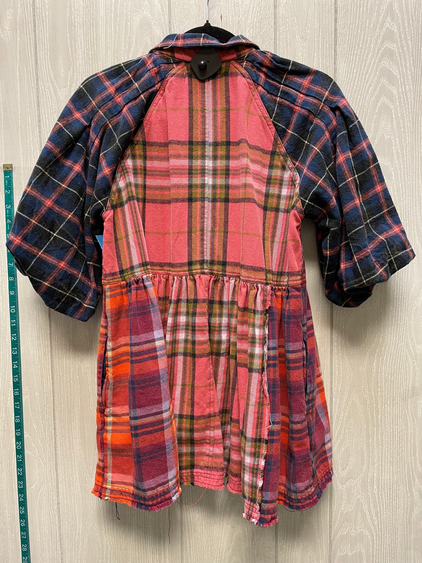 Tunic Short Sleeve By We The Free In Plaid Pattern, Size: Xs