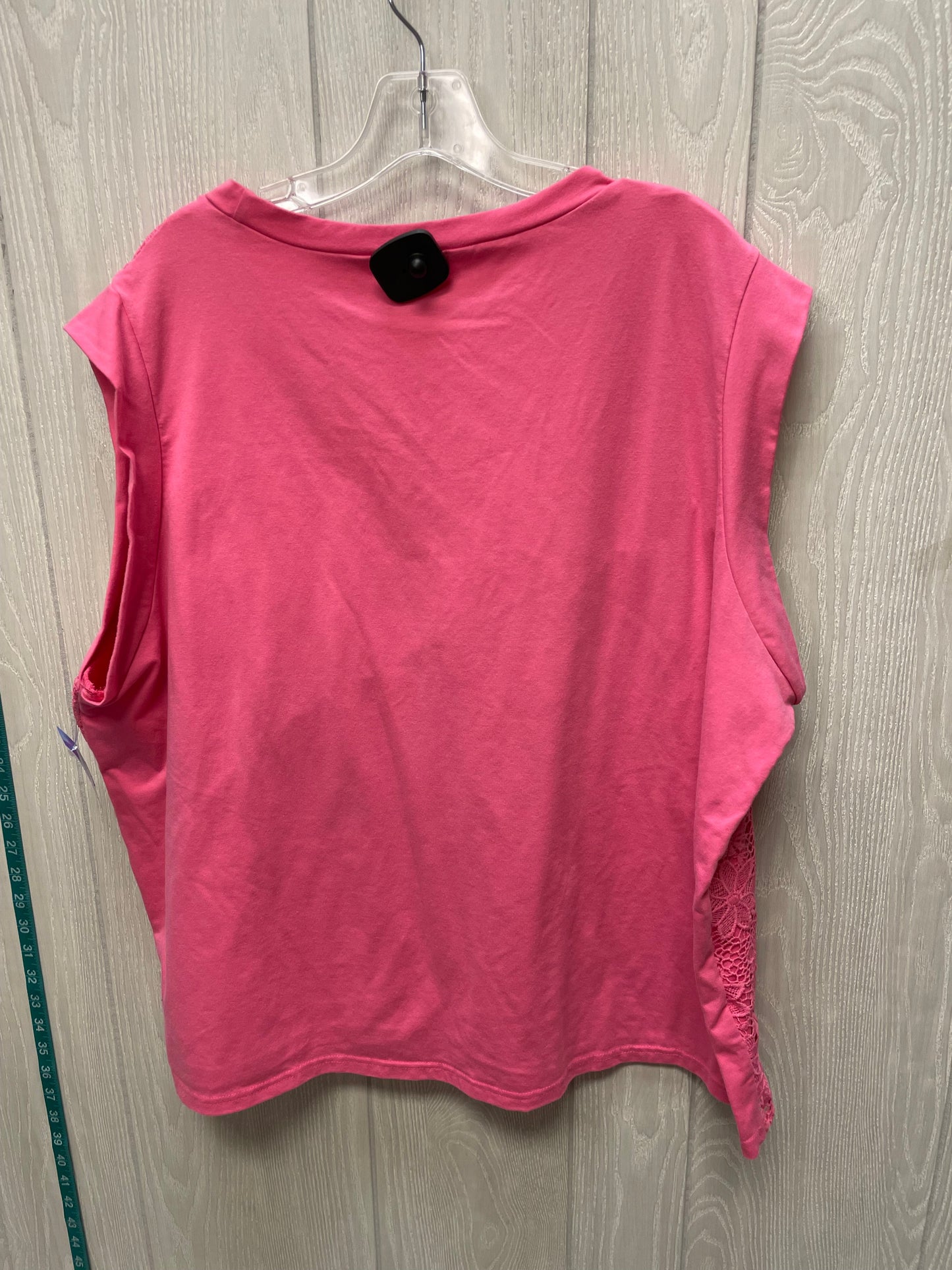 Top Short Sleeve By ONWELFTH In Pink, Size: 3x