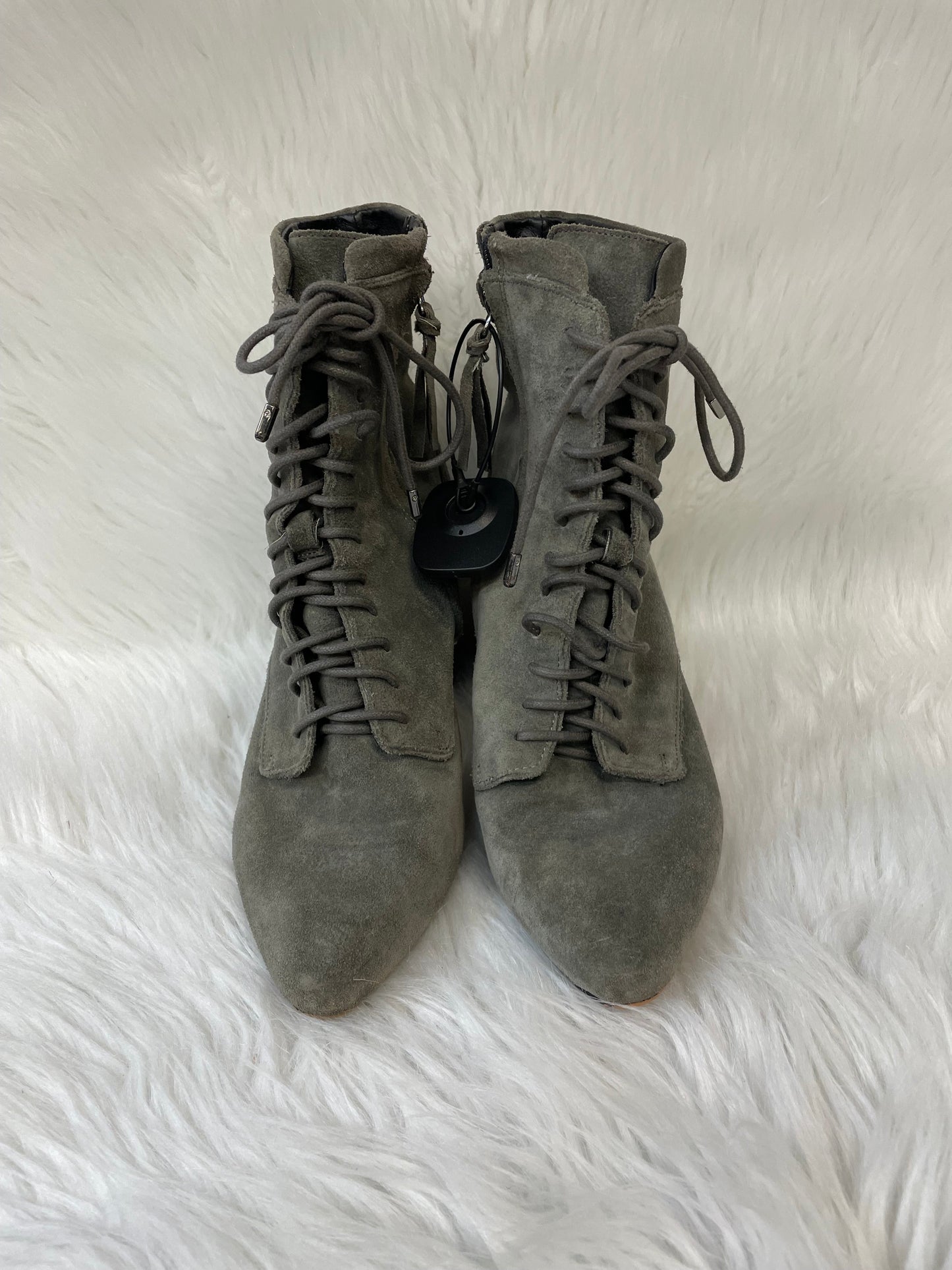 Boots Designer By Rebecca Minkoff In Grey, Size: 9