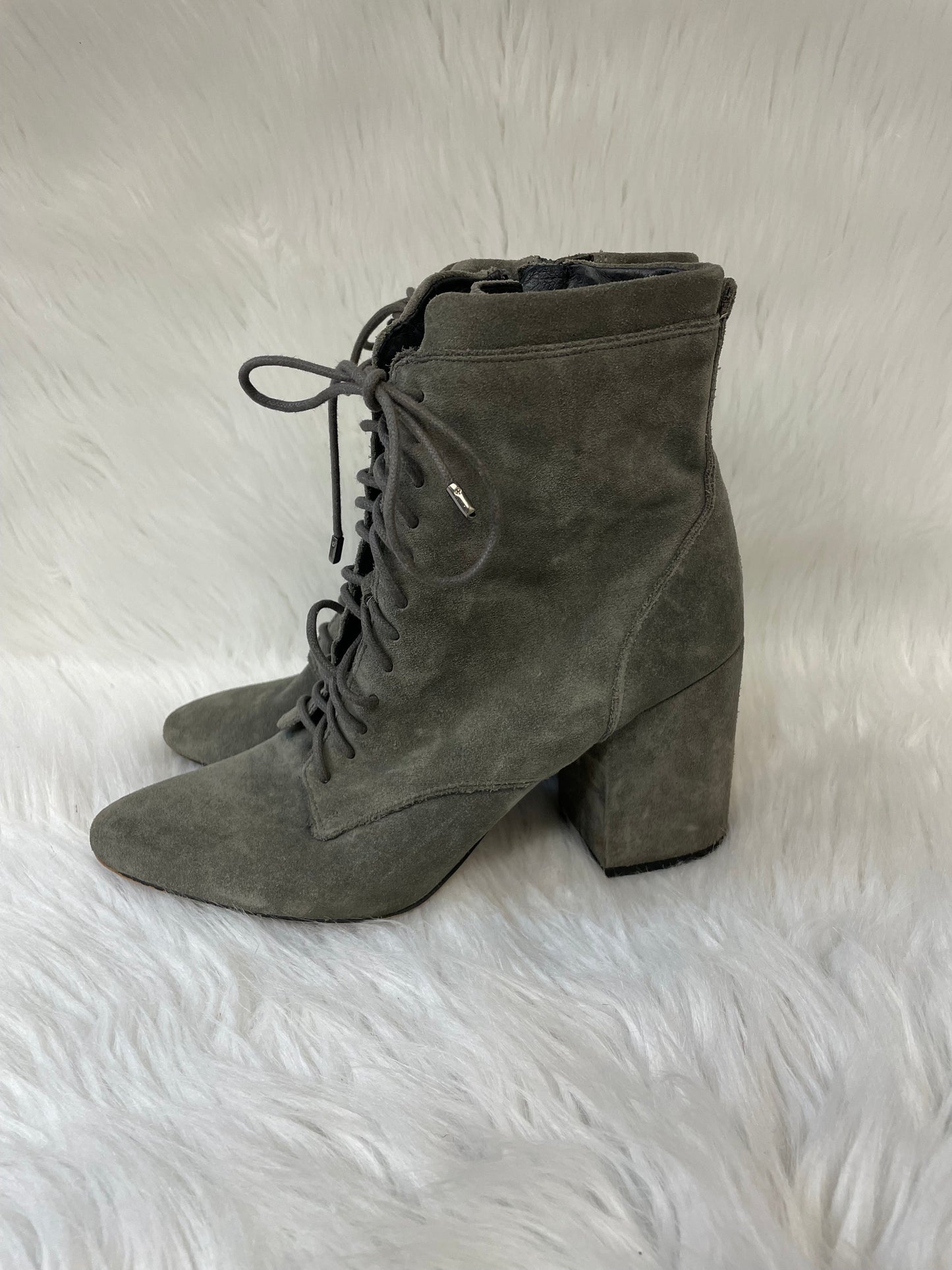 Boots Designer By Rebecca Minkoff In Grey, Size: 9