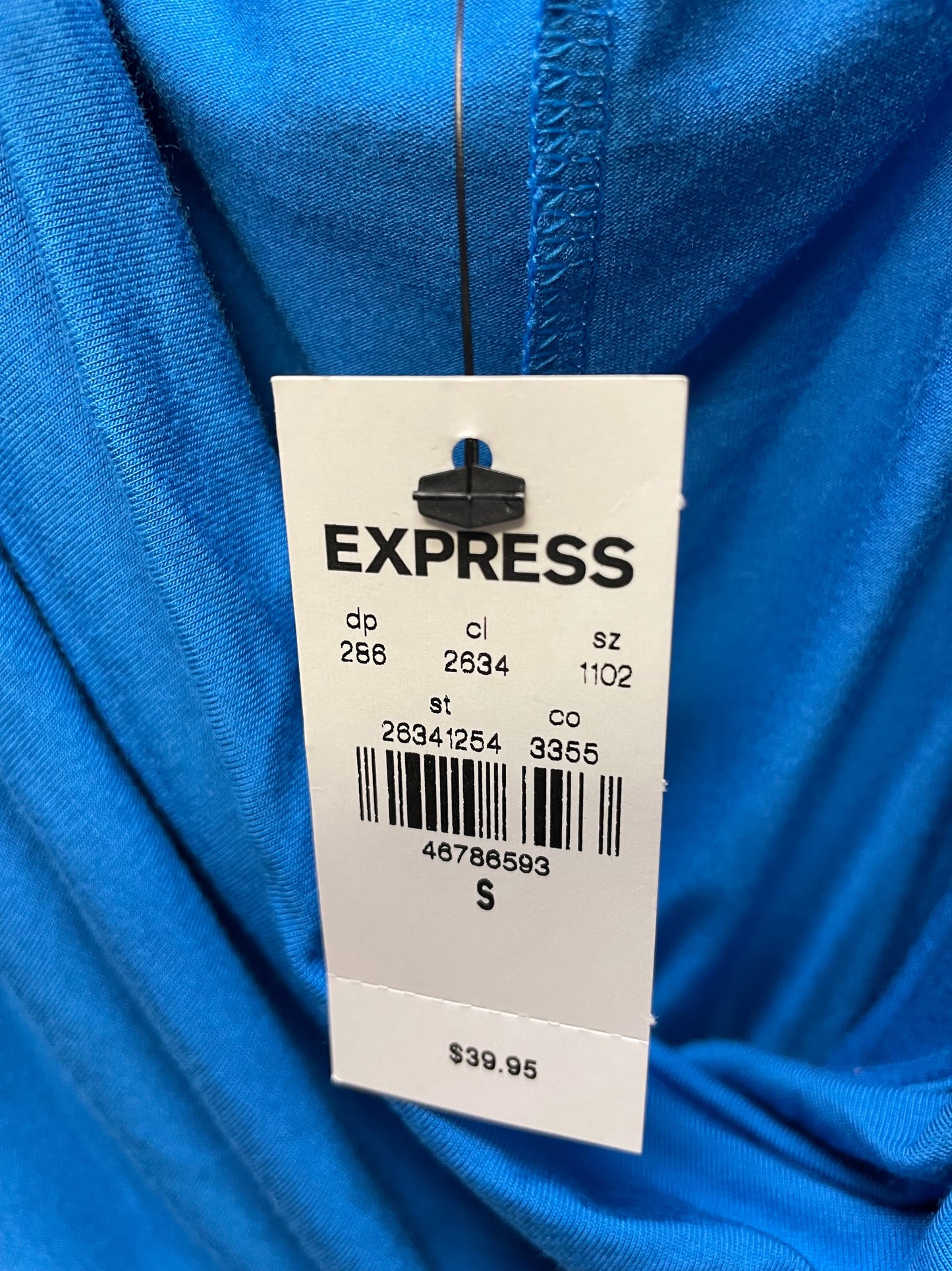 Top Short Sleeve By Express In Blue, Size: S