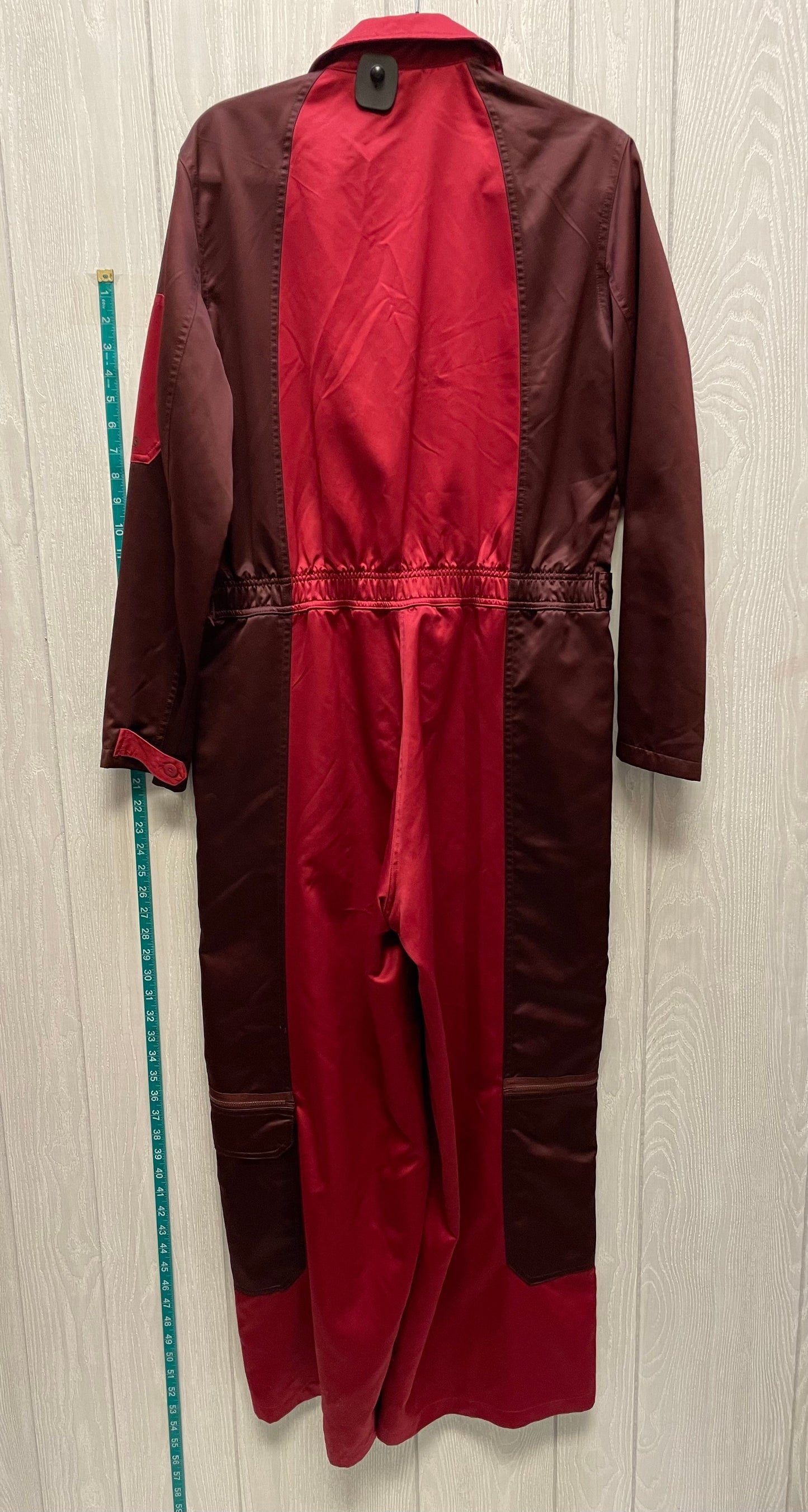 Jumpsuit Luxury Designer By Jordan In Brown & Red, Size: L