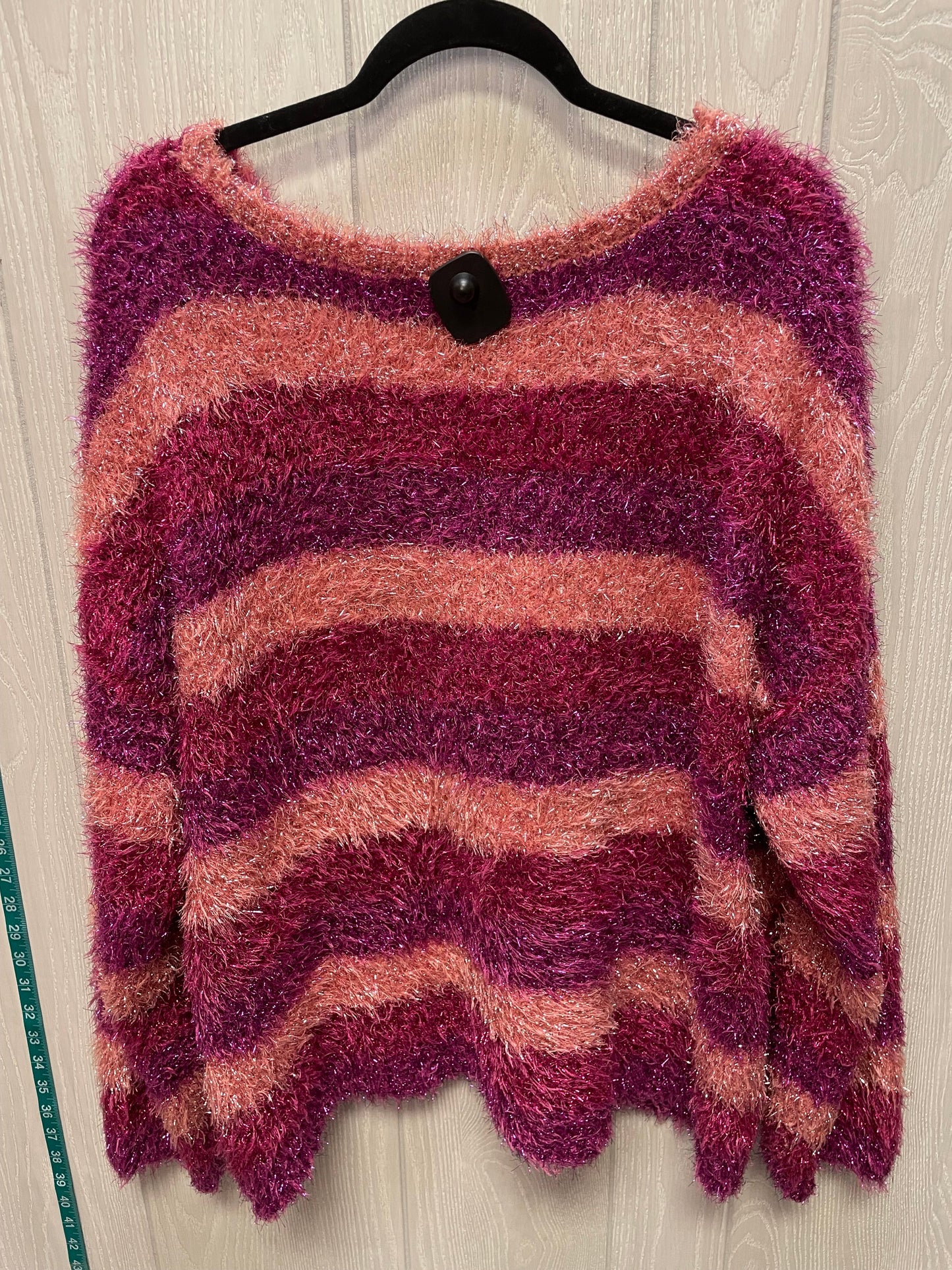 Sweater By Roamans In Striped Pattern, Size: 1x