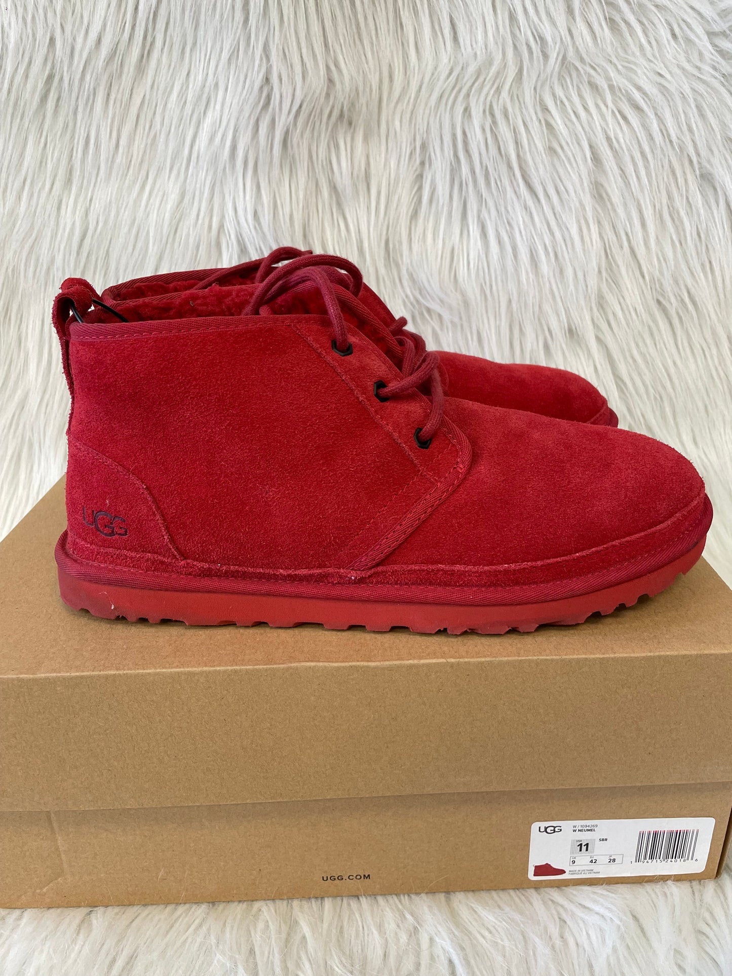 Boots Designer By Ugg In Red, Size: 11