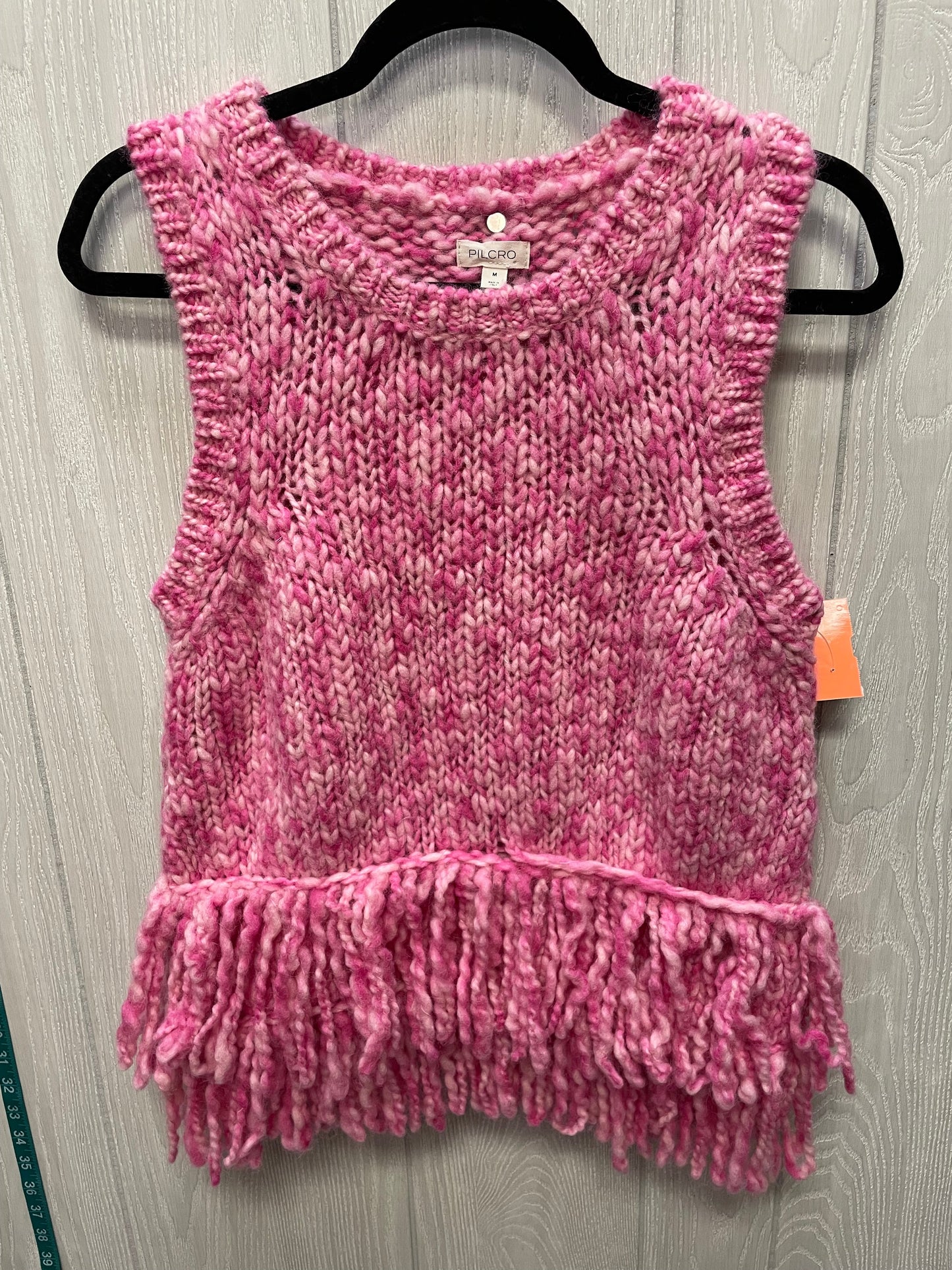 Sweater Short Sleeve By Pilcro In Pink, Size: M