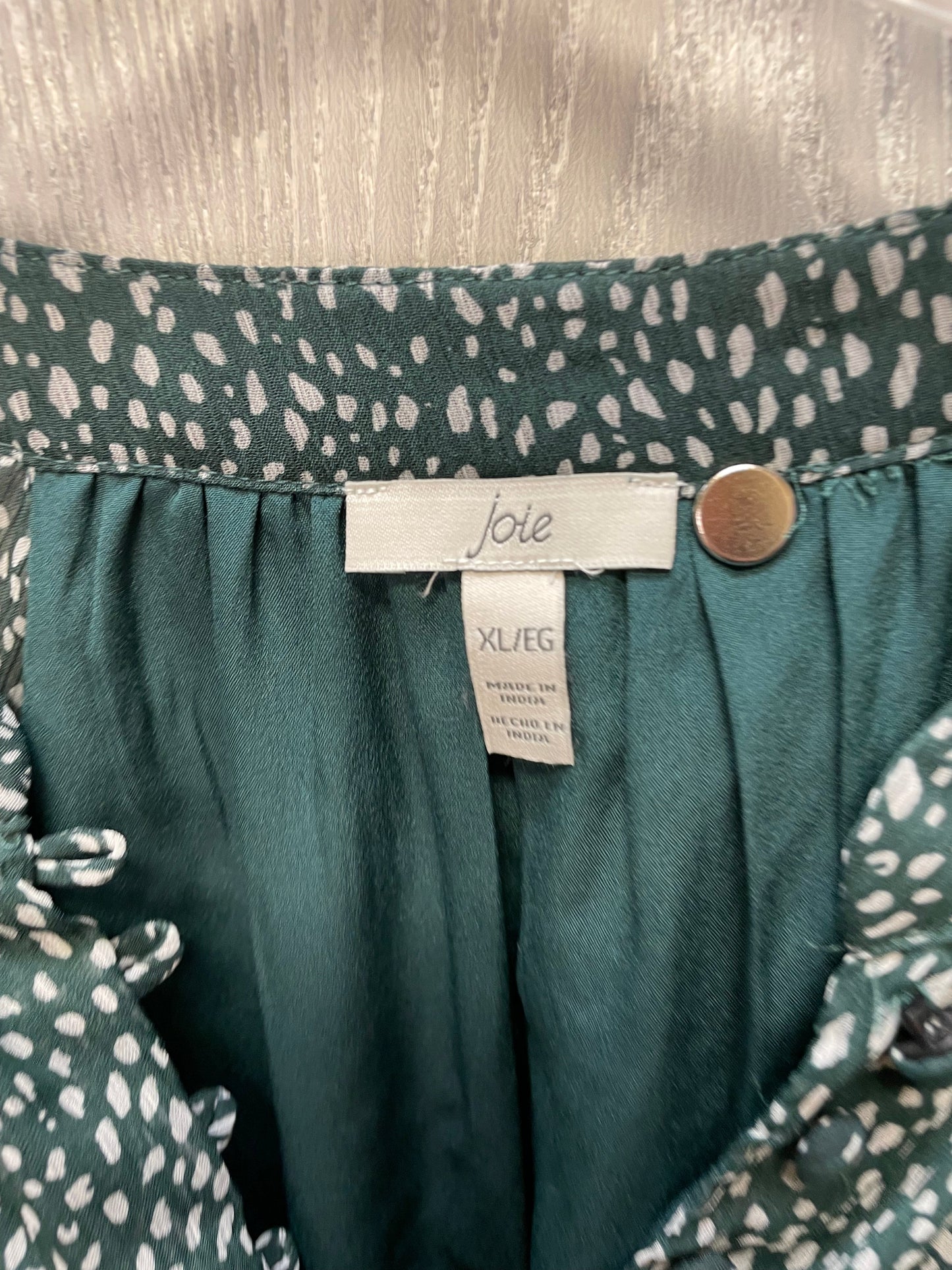 Dress Casual Short By Joie In Green & White, Size: Xl