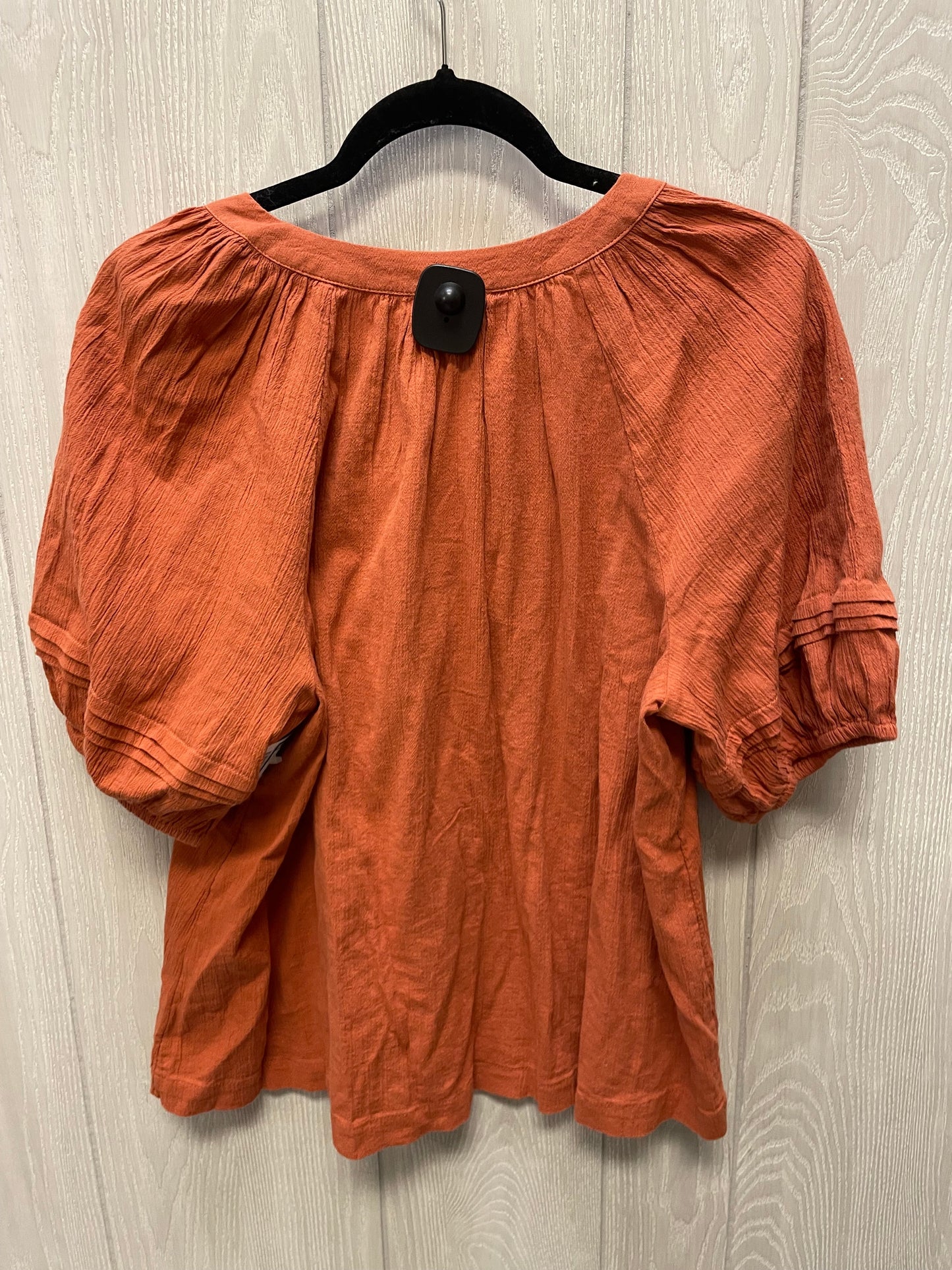 Top Short Sleeve By Wonderly In Orange, Size: M