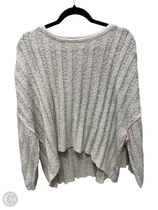 Sweater By Blu Pepper In Tan, Size: L