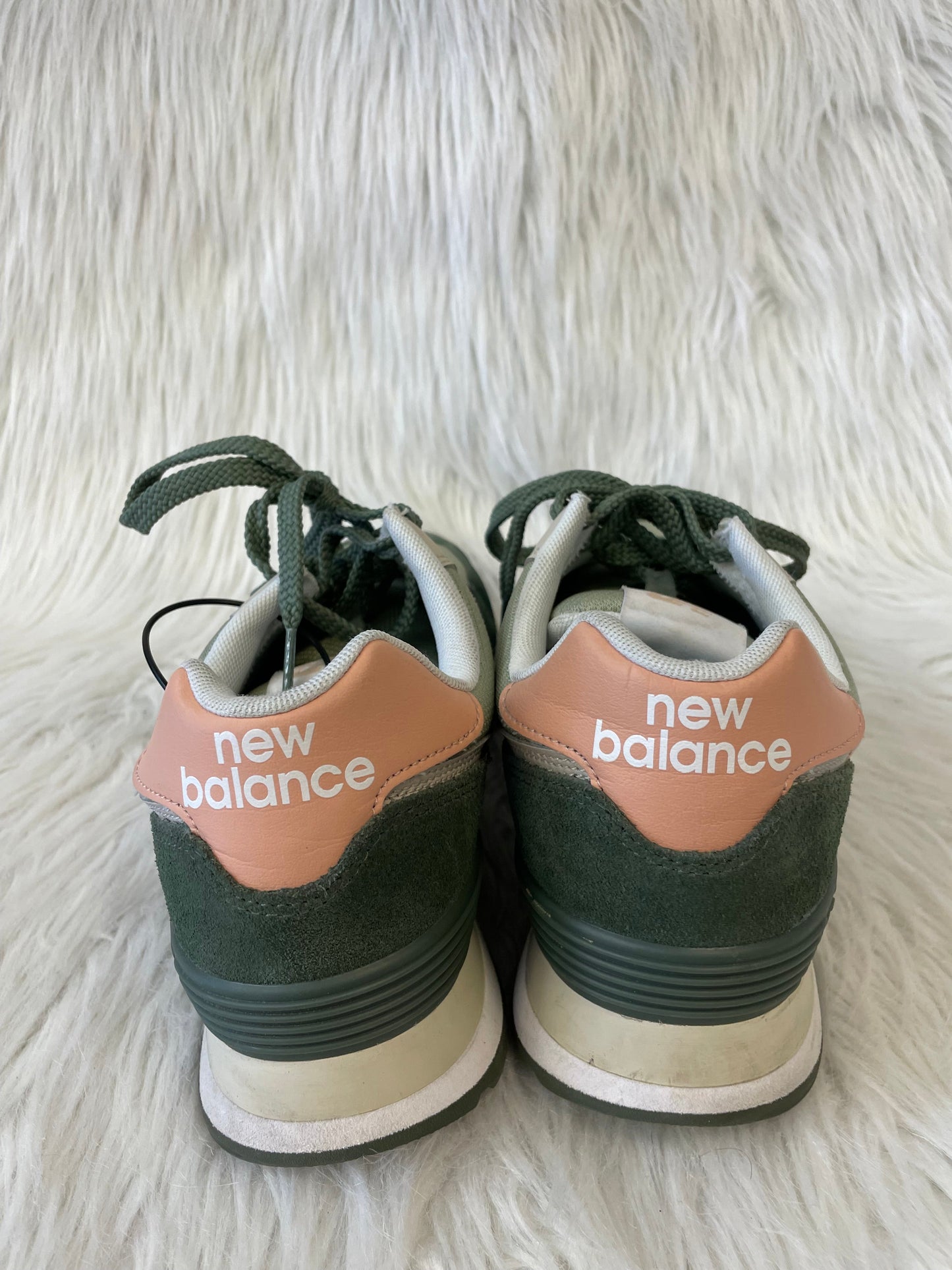 Shoes Sneakers By New Balance In Green & Tan, Size: 10