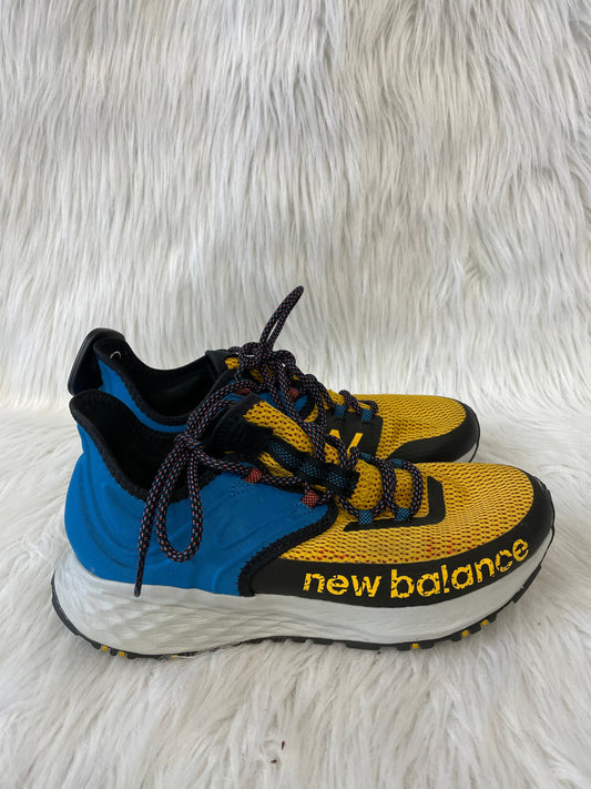 Shoes Athletic By New Balance In Blue & Yellow, Size: 10