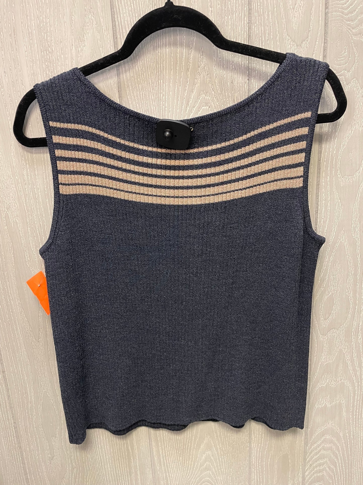 Top Sleeveless Luxury Designer By St. John In Navy, Size: M