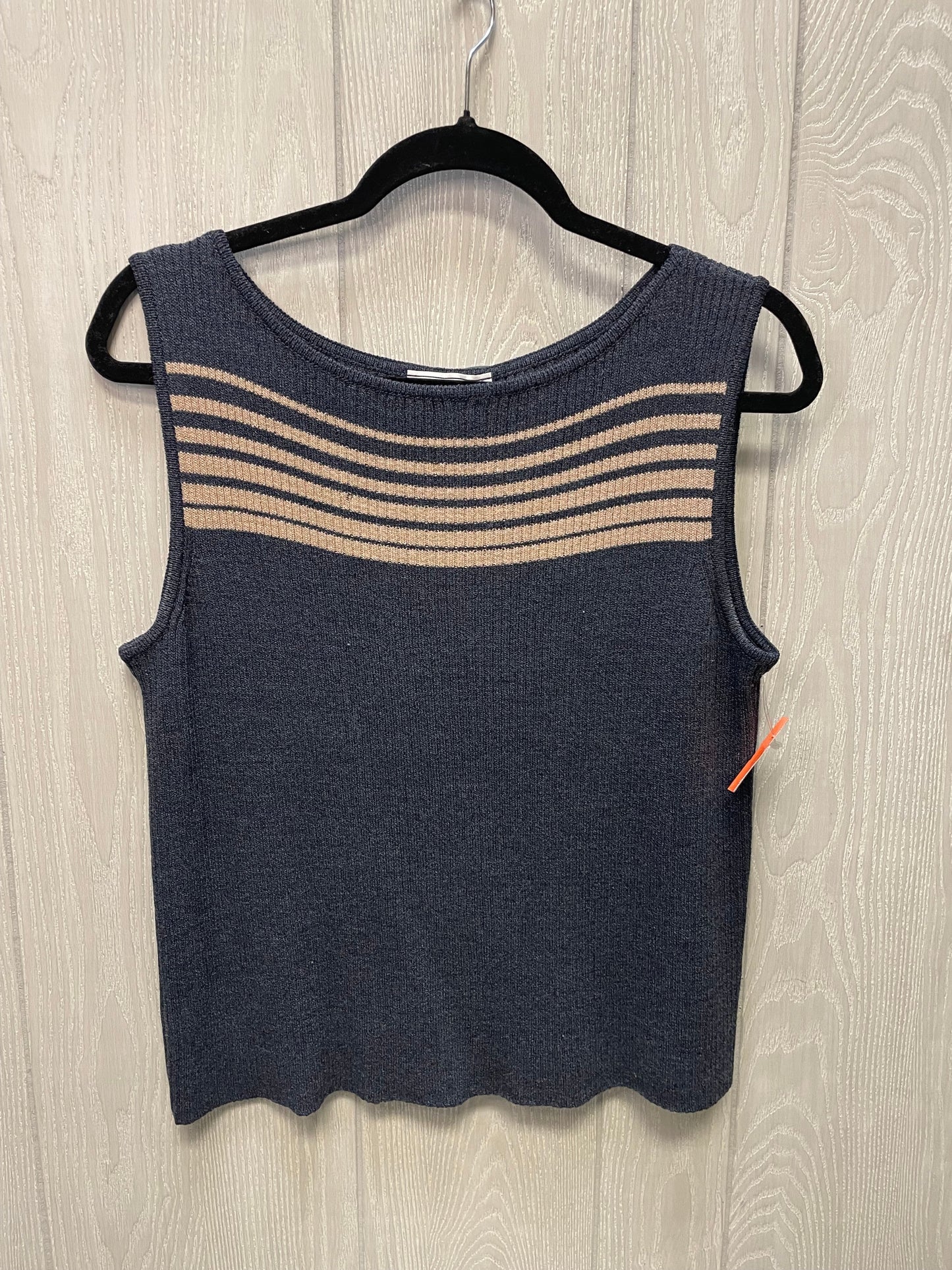 Top Sleeveless Luxury Designer By St. John In Navy, Size: M