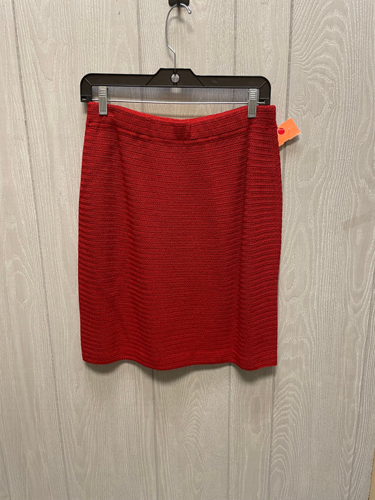 Skirt Luxury Designer By St John Collection In Red, Size: 8