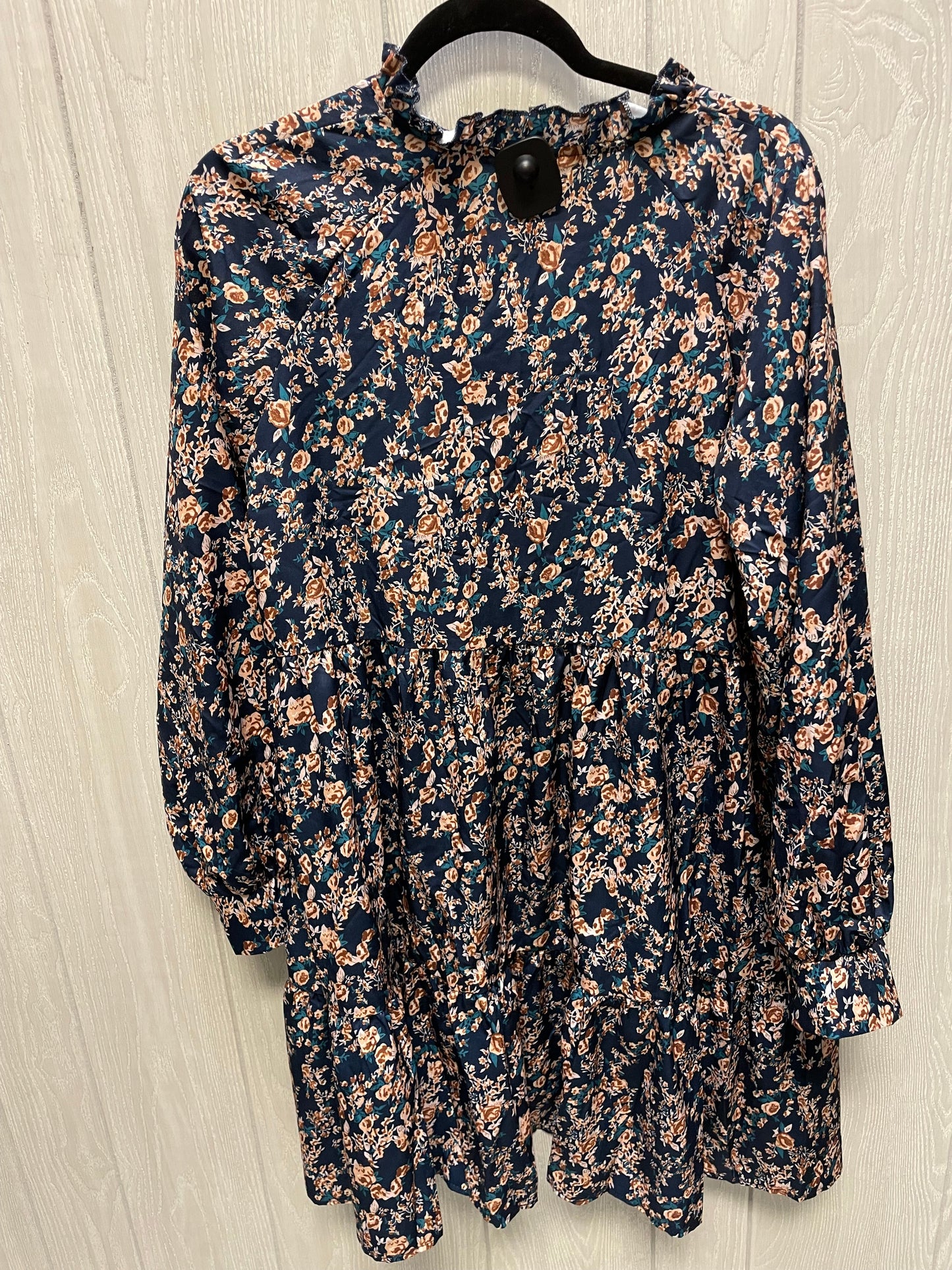 Dress Casual Short By Shein In Floral Print, Size: L