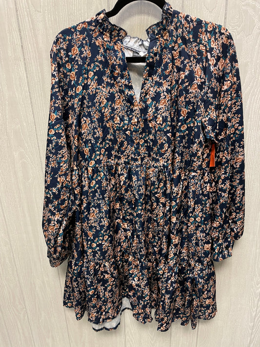 Dress Casual Short By Shein In Floral Print, Size: L