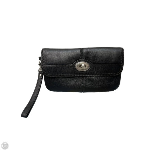 Wristlet Leather By Fossil, Size: Medium