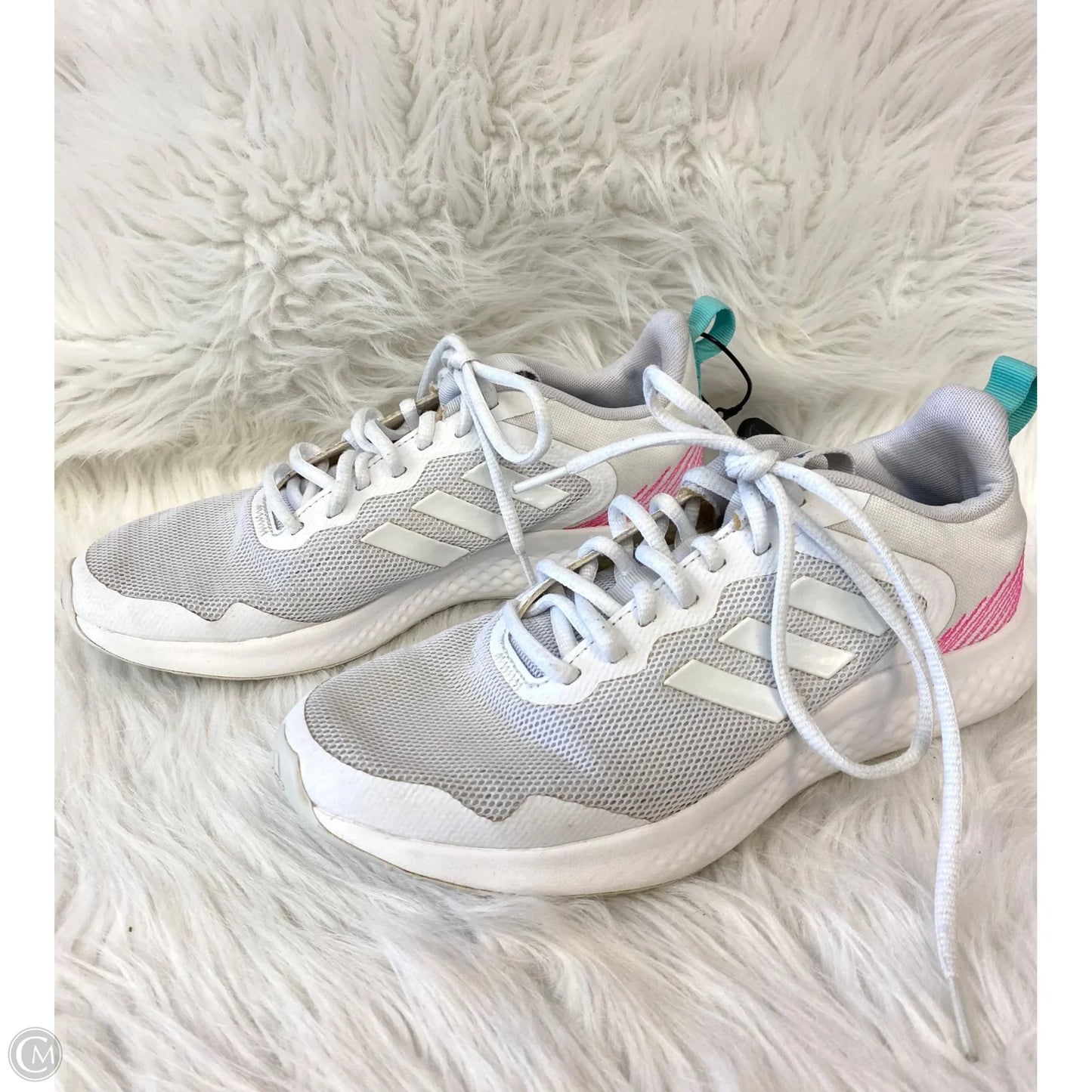 Shoes Athletic By Adidas In Grey, Size: 7