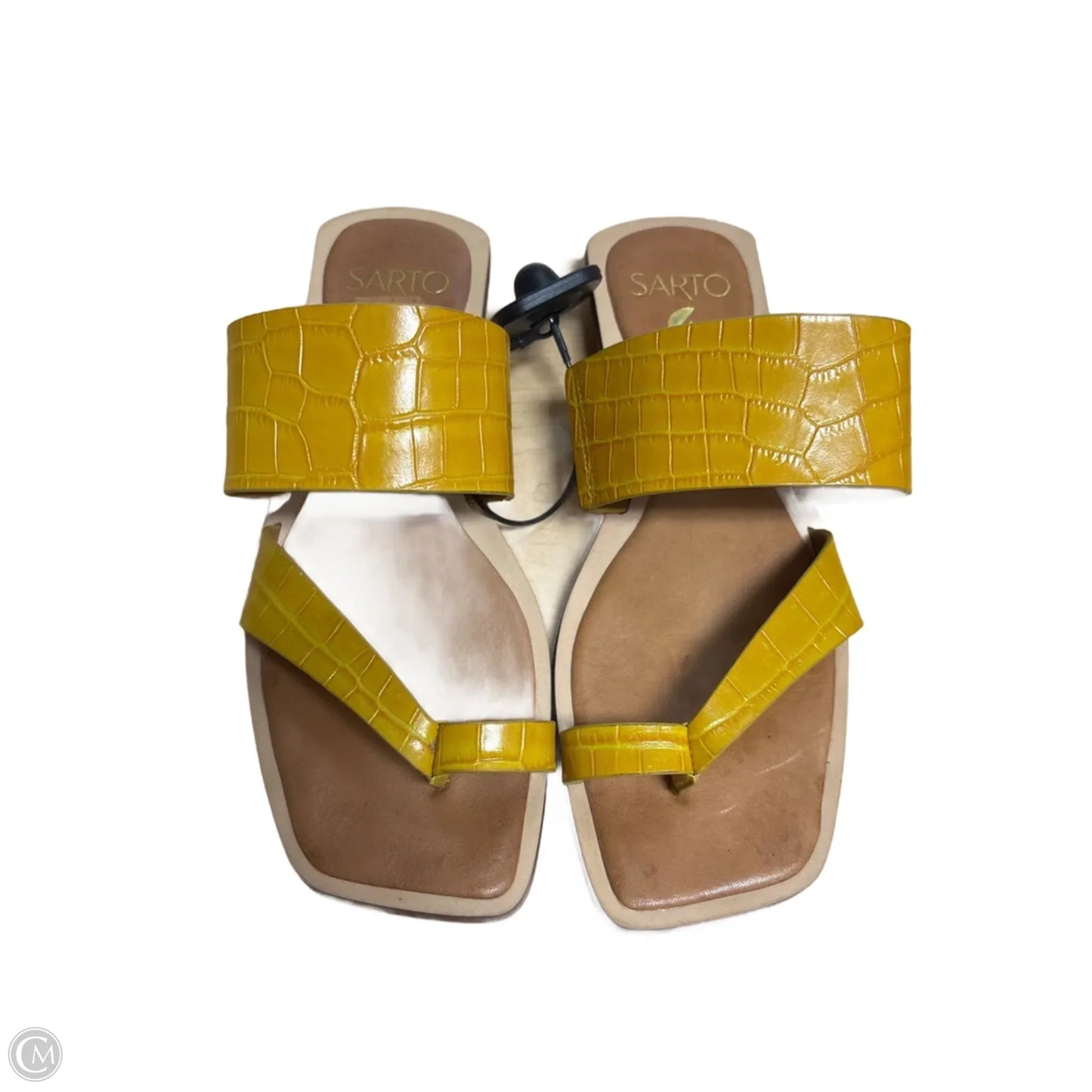 Sandals Flats By Franco Sarto In Yellow, Size: 6.5