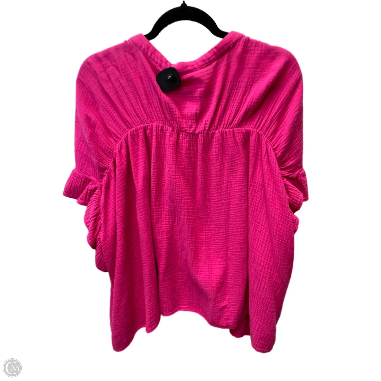 Top Short Sleeve By Bibi In Pink, Size: M