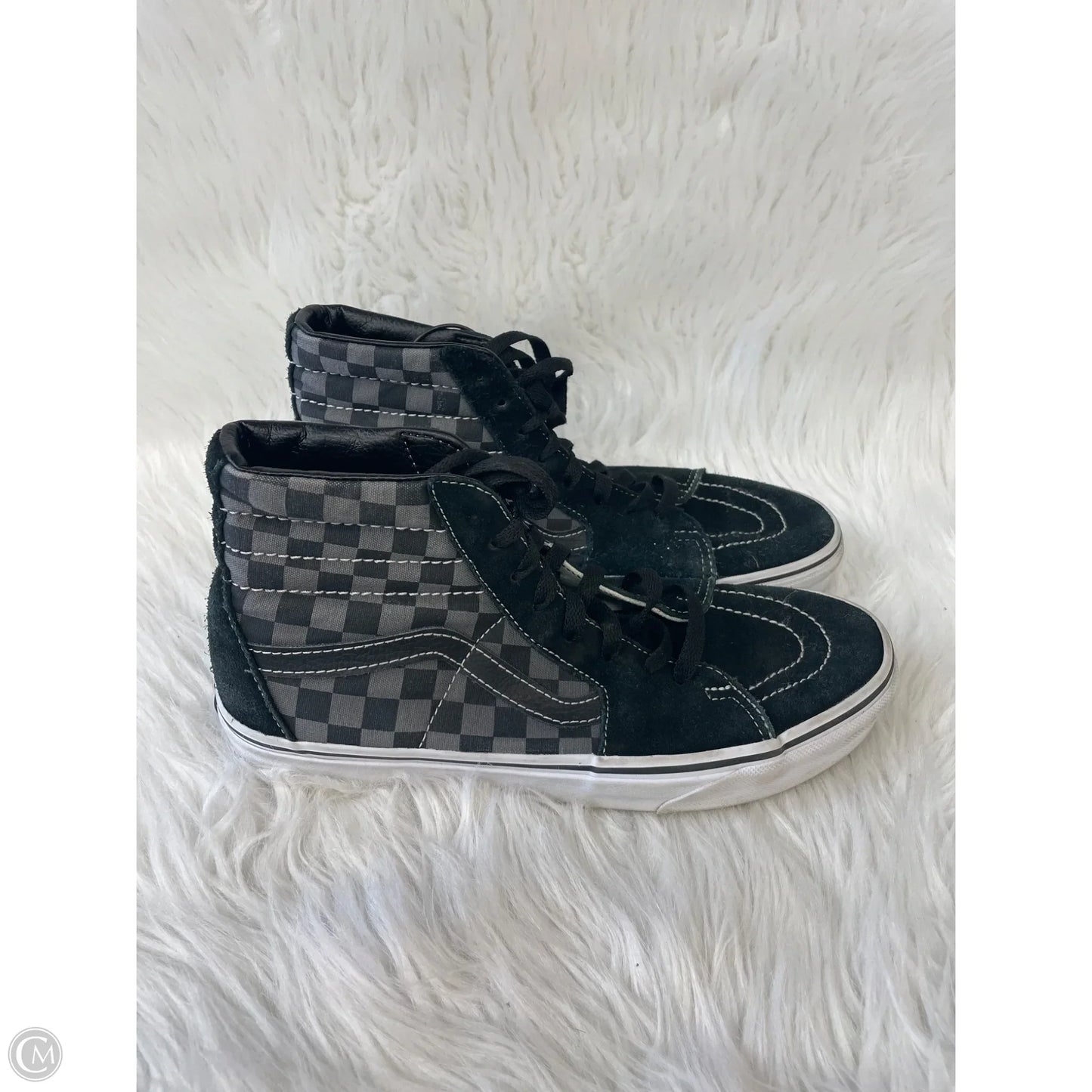 Shoes Sneakers By Vans In Black & Grey, Size: 9