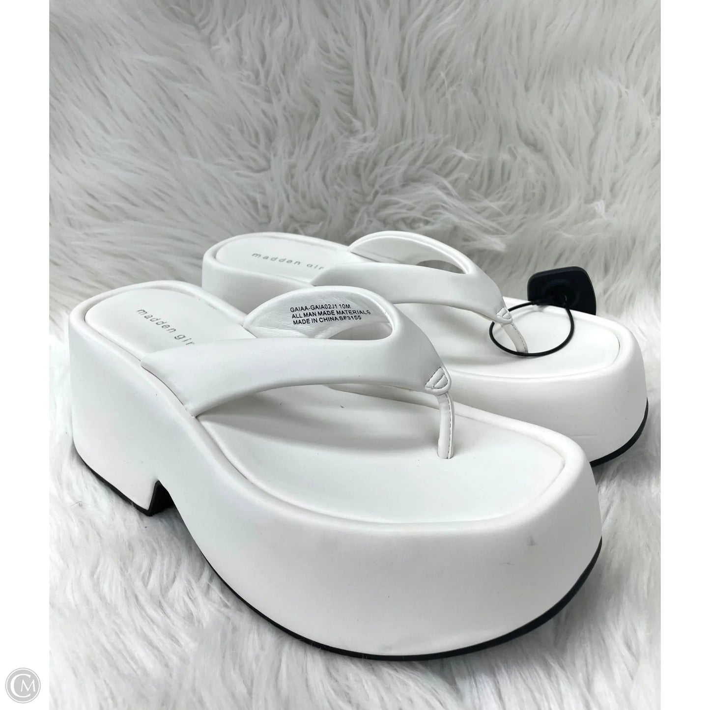 Sandals Heels Platform By Madden Girl In White, Size: 10