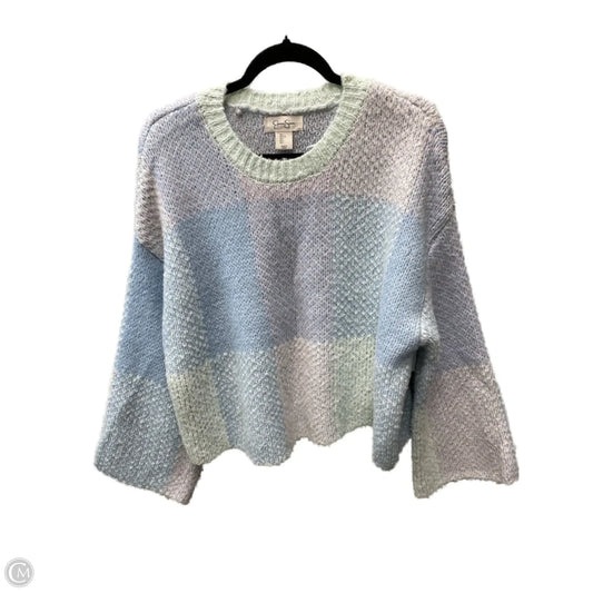 Sweater By Jessica Simpson In Blue & Purple, Size: L