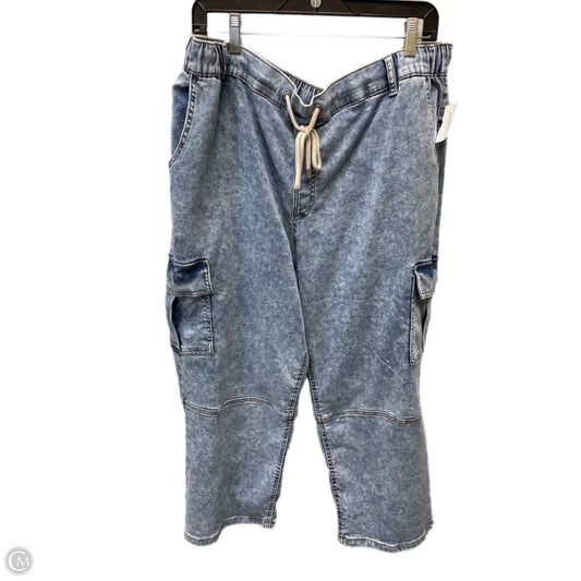 Jeans Cropped By Cato In Blue Denim, Size: 20