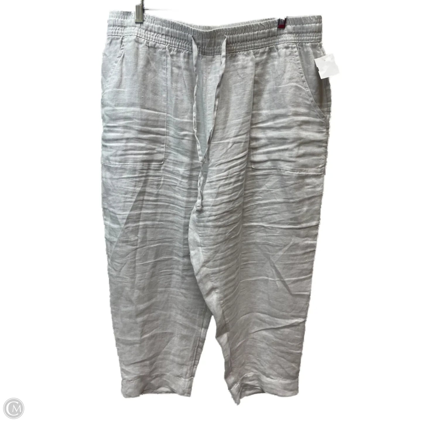 Pants Linen By Sigrid Olsen In White, Size: 16