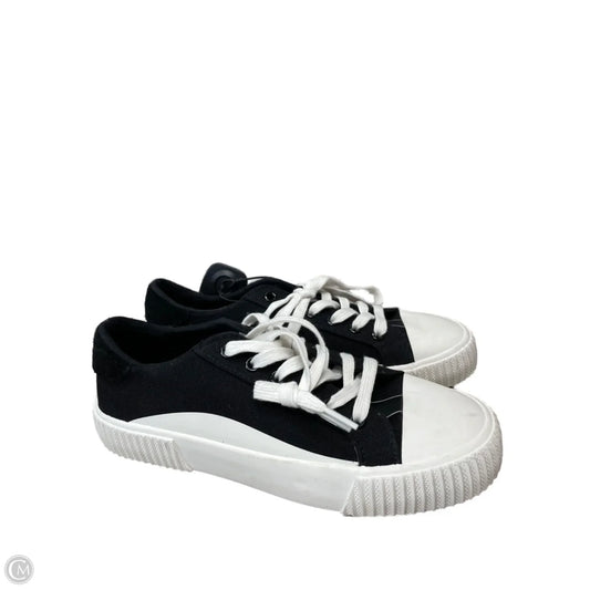 Shoes Heels Platform By Splendid In Black & Cream, Size: 7.5