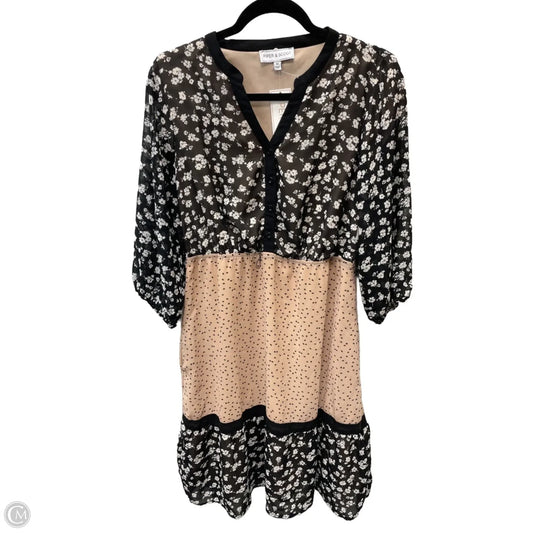 Dress Casual Short By Clothes Mentor In Black & Tan, Size: M