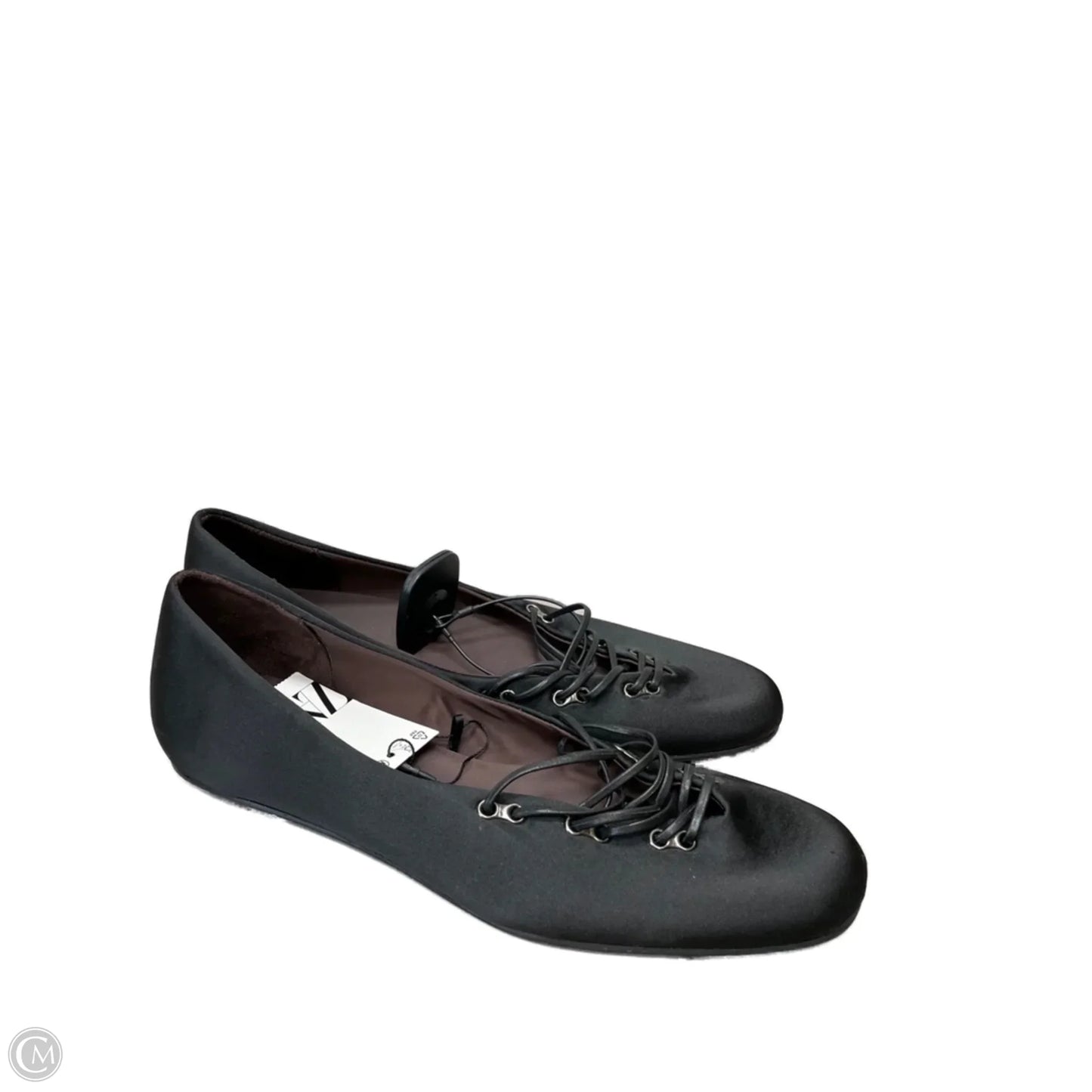 Shoes Flats By Zara In Black, Size: 9