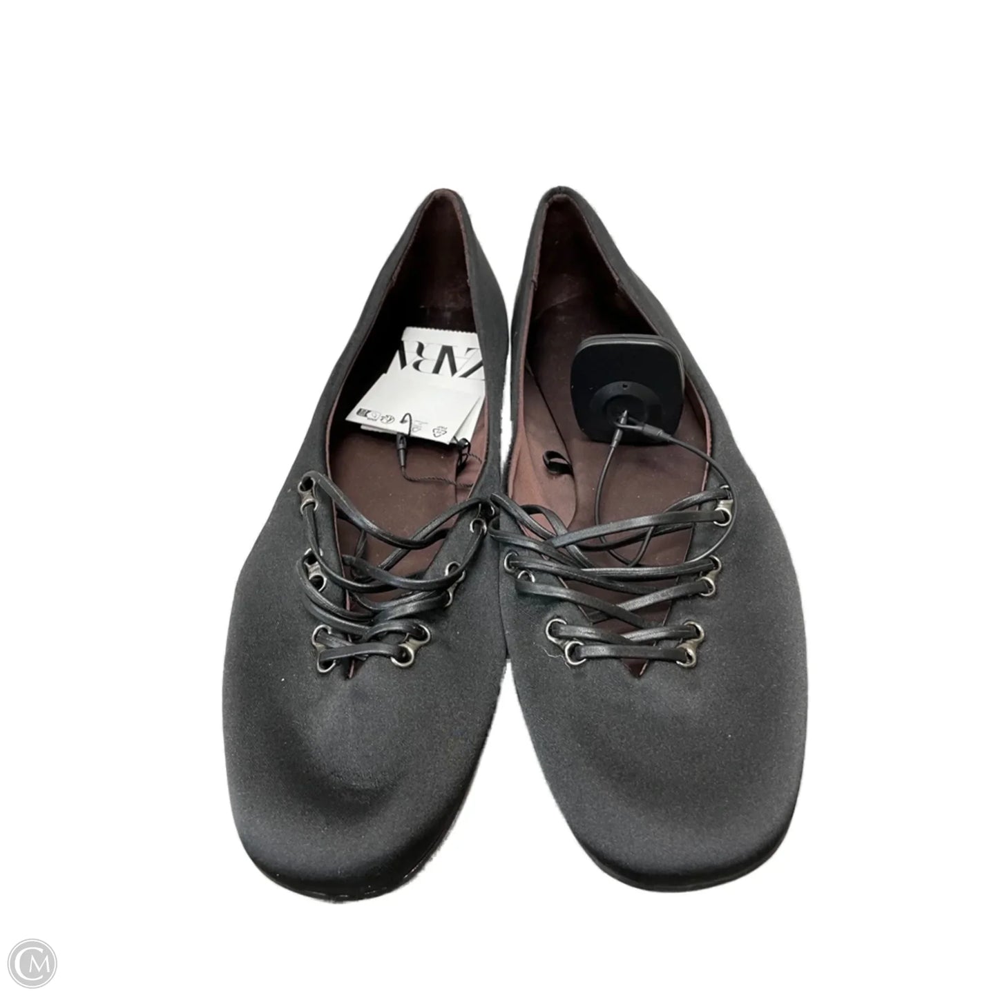 Shoes Flats By Zara In Black, Size: 9