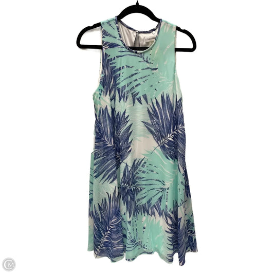 Dress Casual Short By Calvin Klein In Tropical Print, Size: L