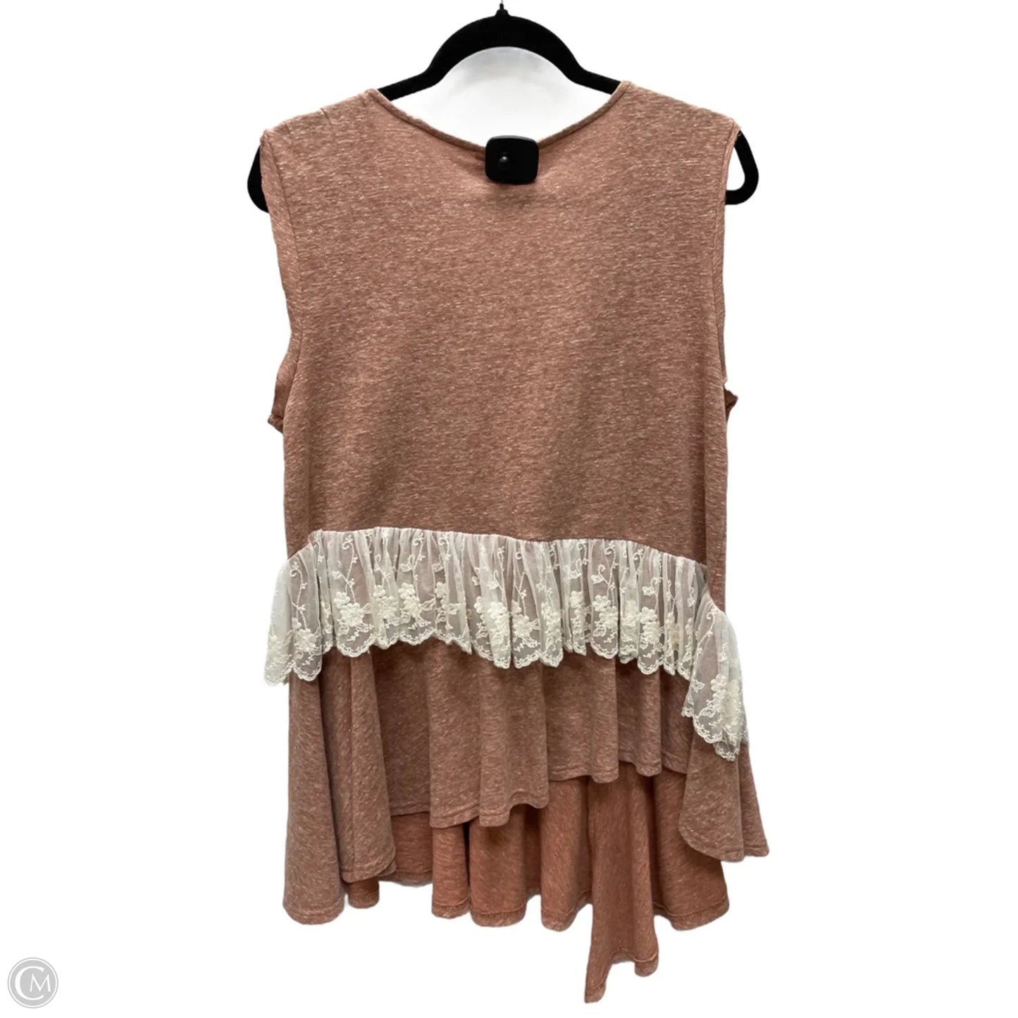 Tunic Sleeveless By Entro In Copper, Size: L
