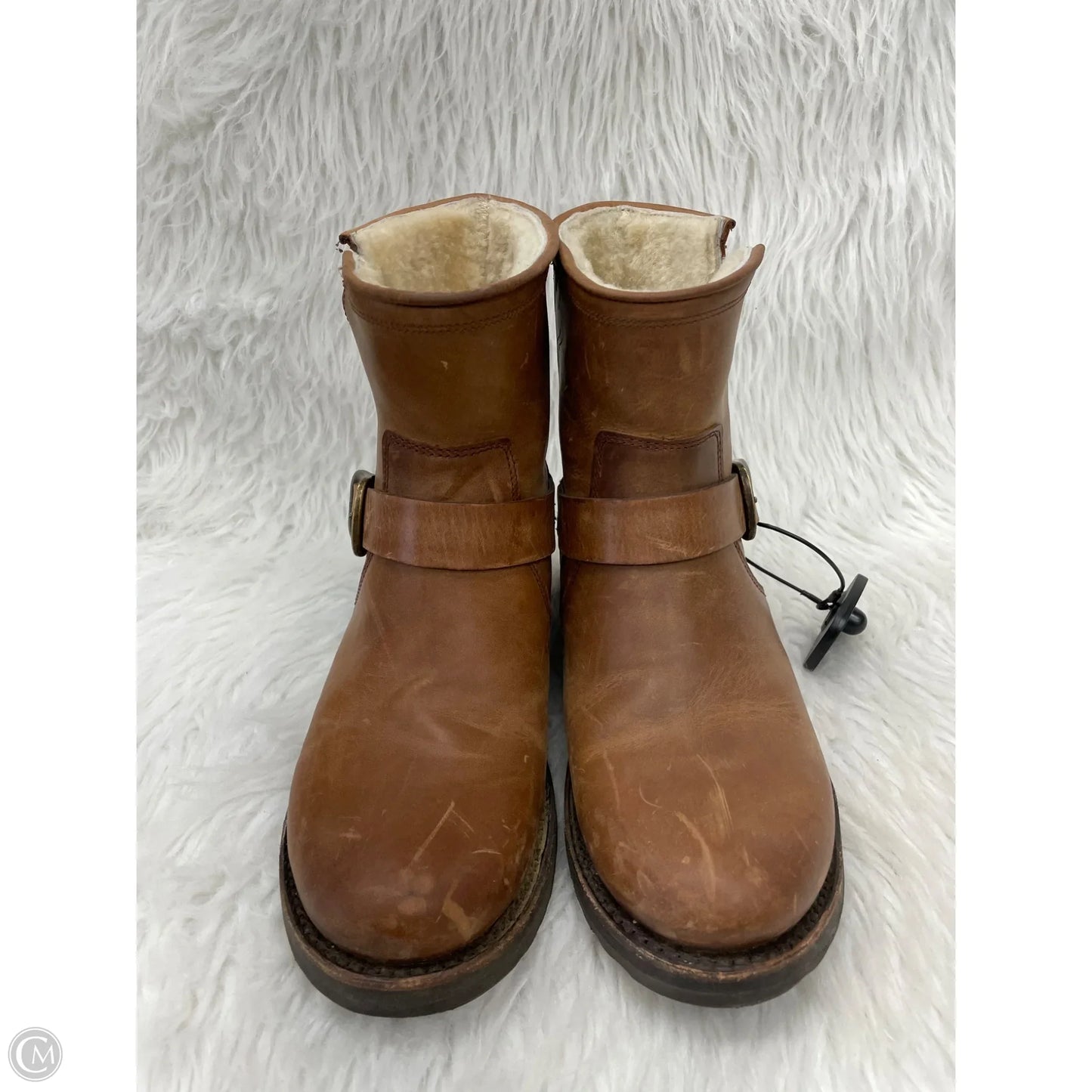 Boots Designer By Frye In Brown, Size: 7.5