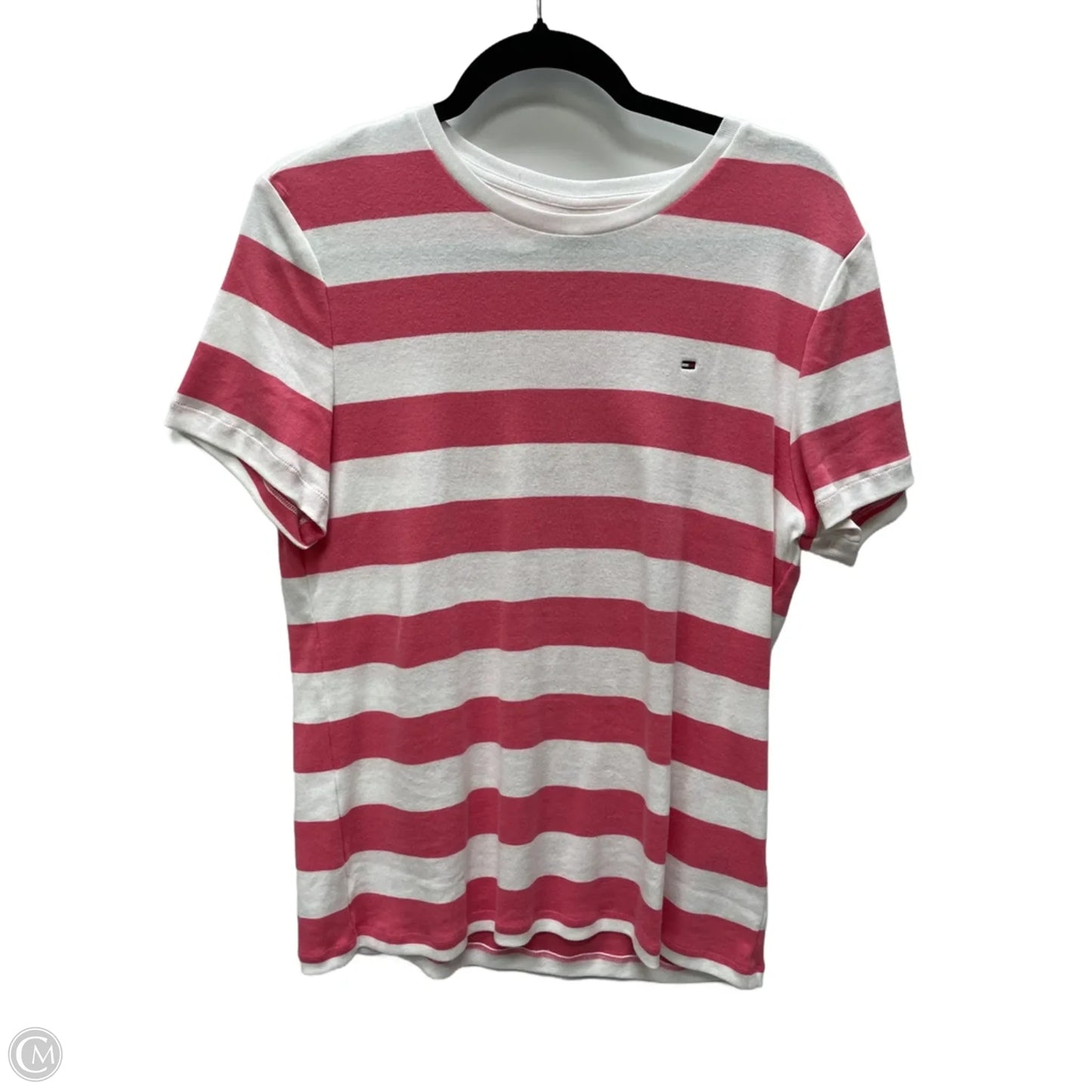 Top Short Sleeve By Tommy Hilfiger In Striped Pattern, Size: Xl