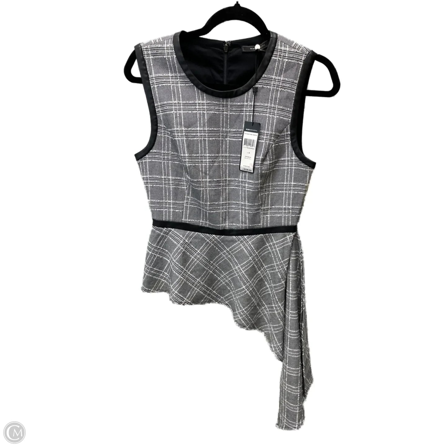 Tunic Sleeveless By Bcbgmaxazria In Black & White, Size: S