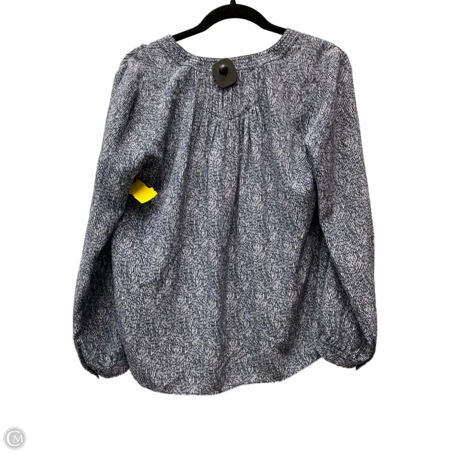 Blouse Long Sleeve By Rebecca Taylor In Blue, Size: S