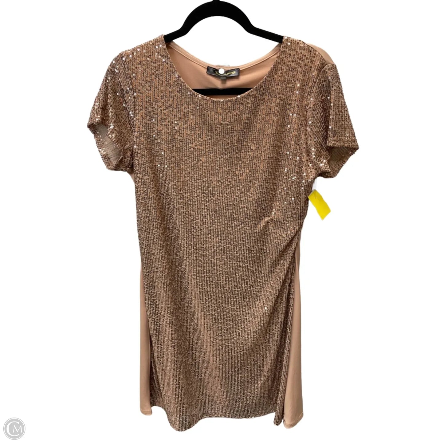 Dress Party Short By Clothes Mentor In Bronze, Size: M