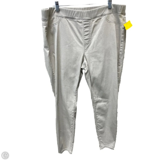 Jeans Jeggings By Eileen Fisher In Grey, Size: 16